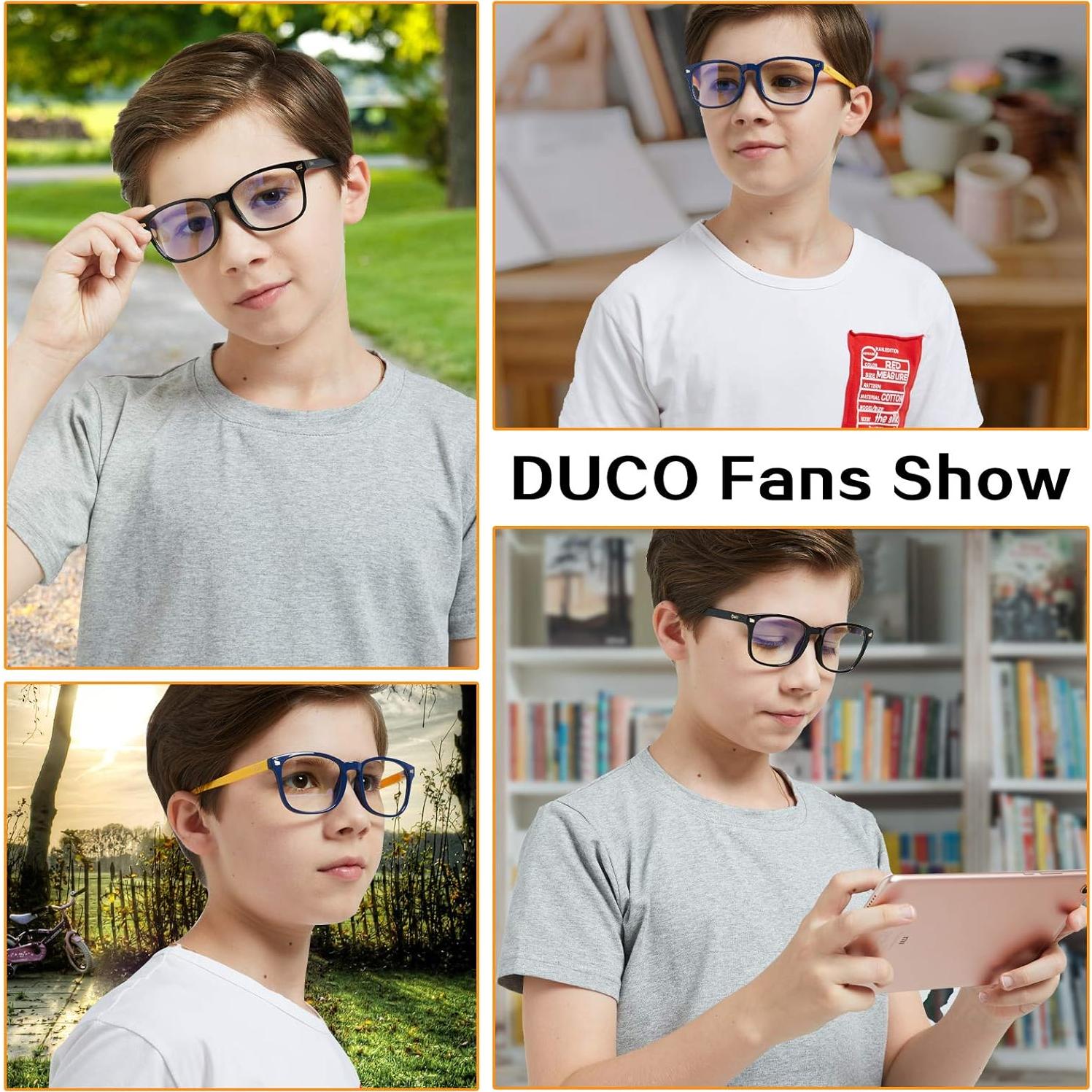Gafas de luz azul DUCO K028 para niños 6 a 10 años