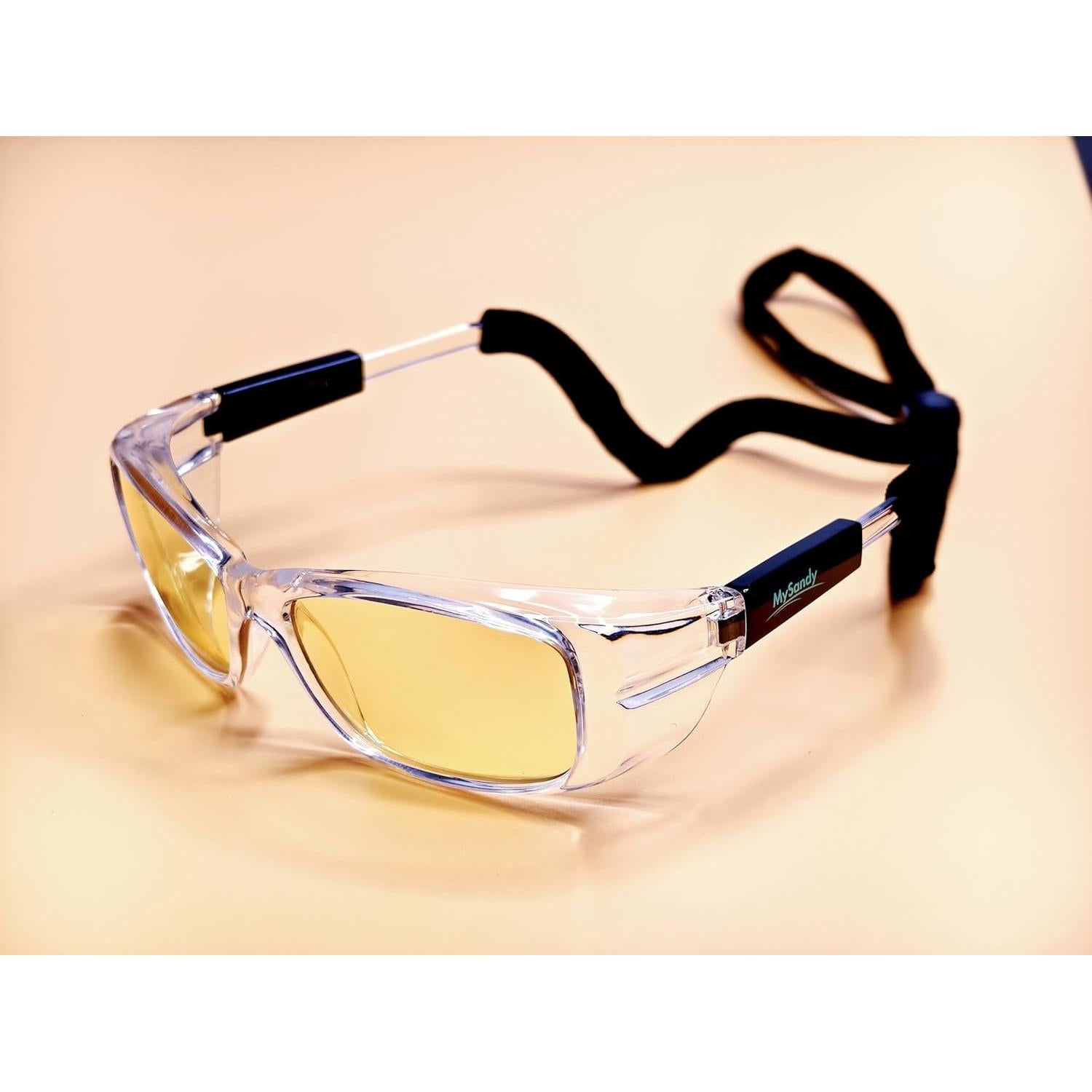 Gafas de Seguridad TR90 ANSI Z87.1 con Lentes Amarillas