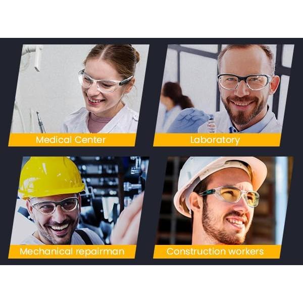Gafas de Seguridad TR90 ANSI Z87.1 con Lentes Amarillas