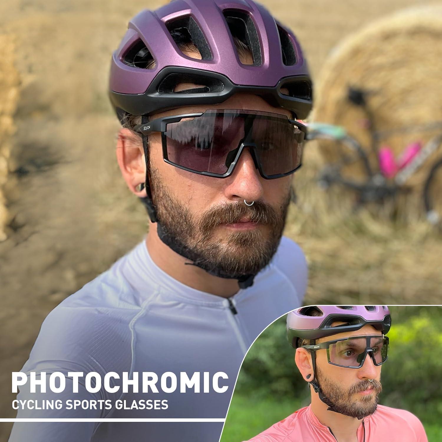 Gafas de Ciclismo SCVCN Fotoquímicas UV400 Ajustables