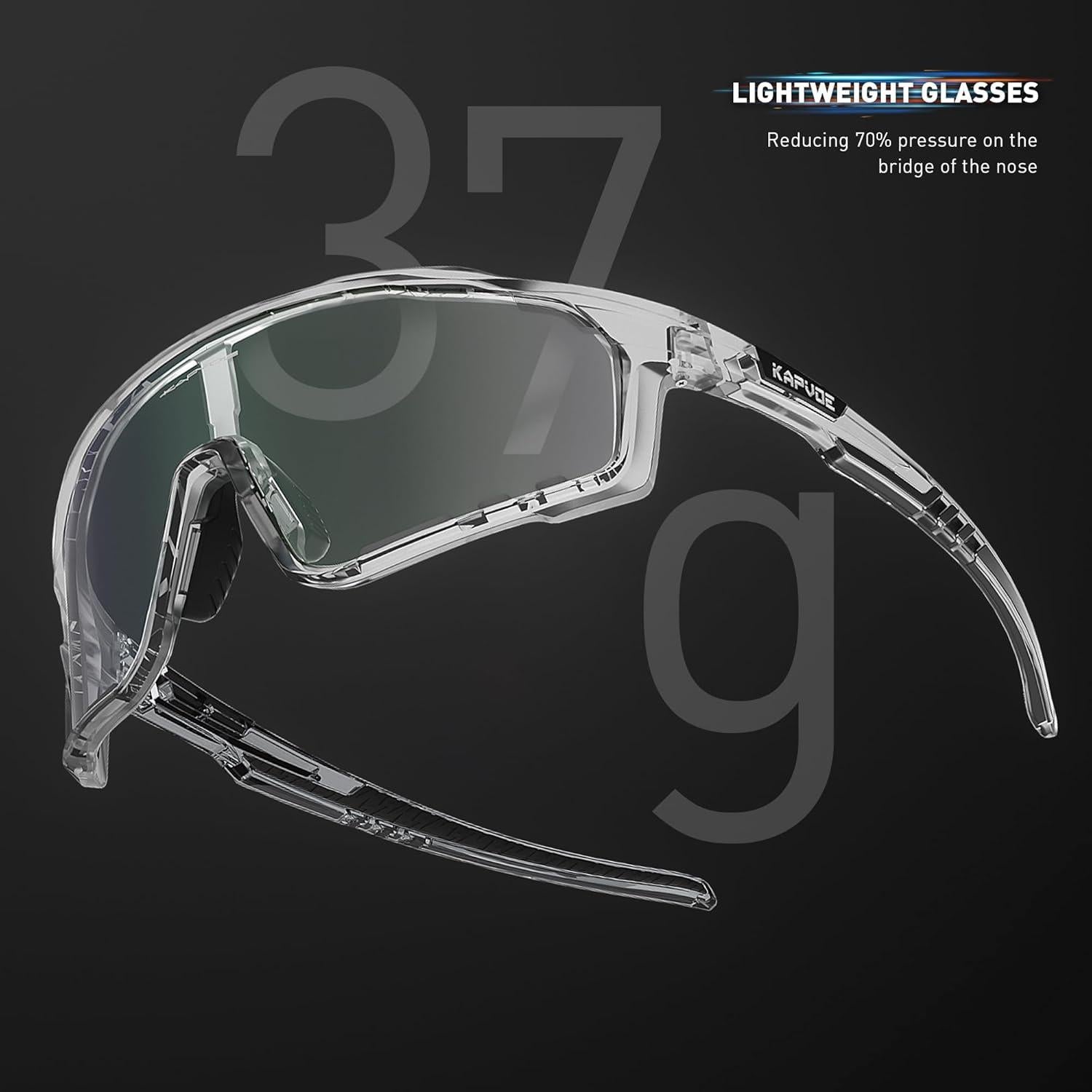 Gafas de Ciclismo KAPVOE Fotoquímicas HD Verde