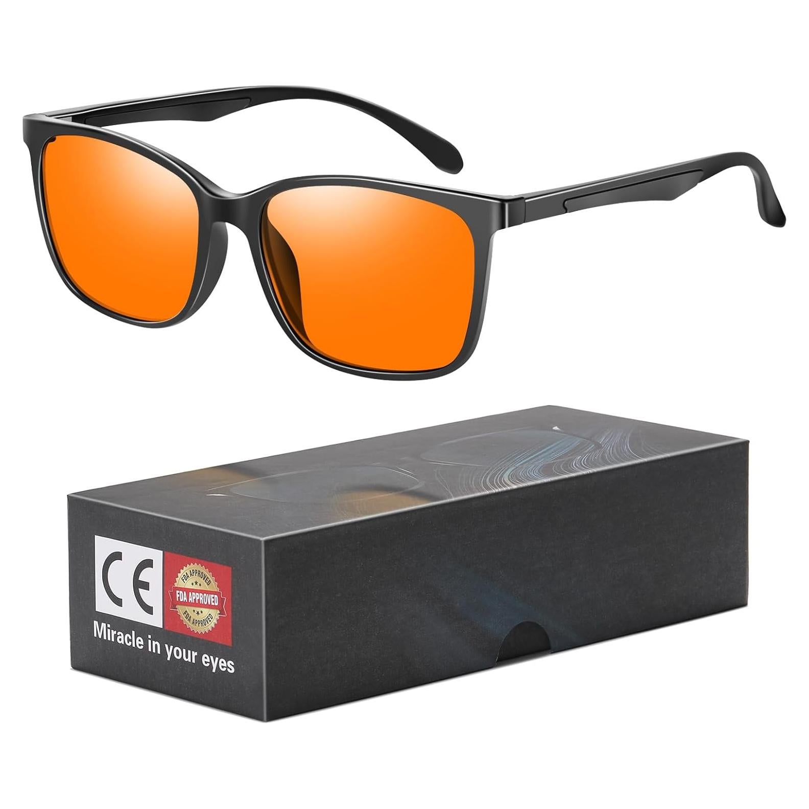 Gafas de Juego OKANY Anti Luz Azul UV400 Ámbar