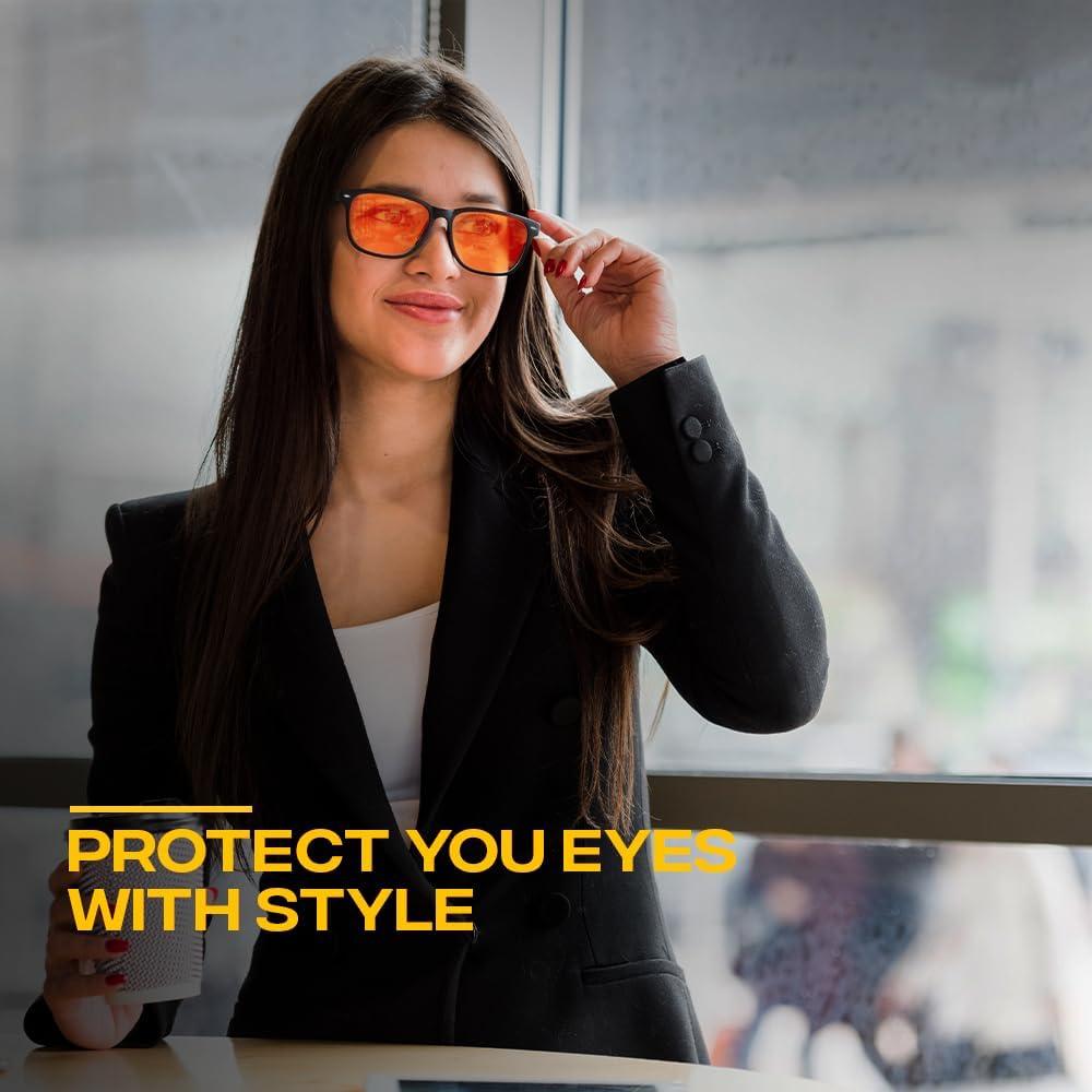 Gafas Prosper Antirreflejo Luz Azul Ámbar - Unisex