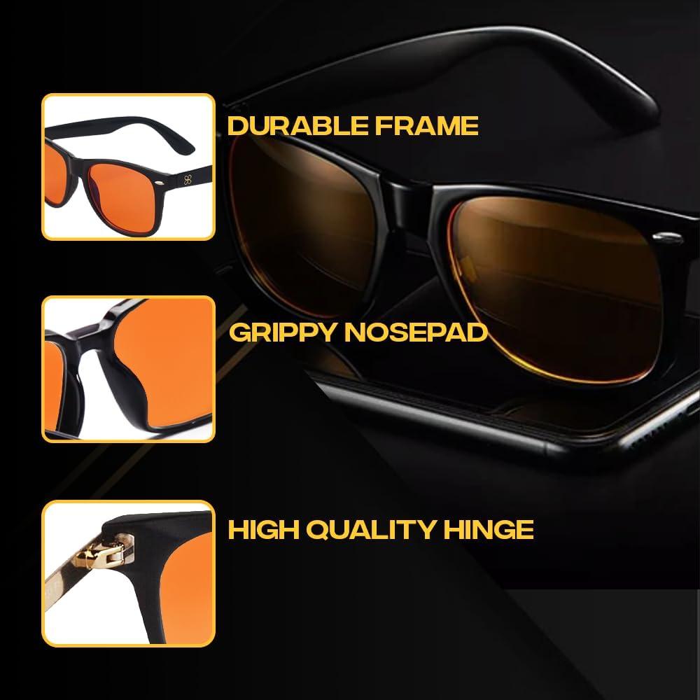 Gafas Prosper Antirreflejo Luz Azul Ámbar - Unisex