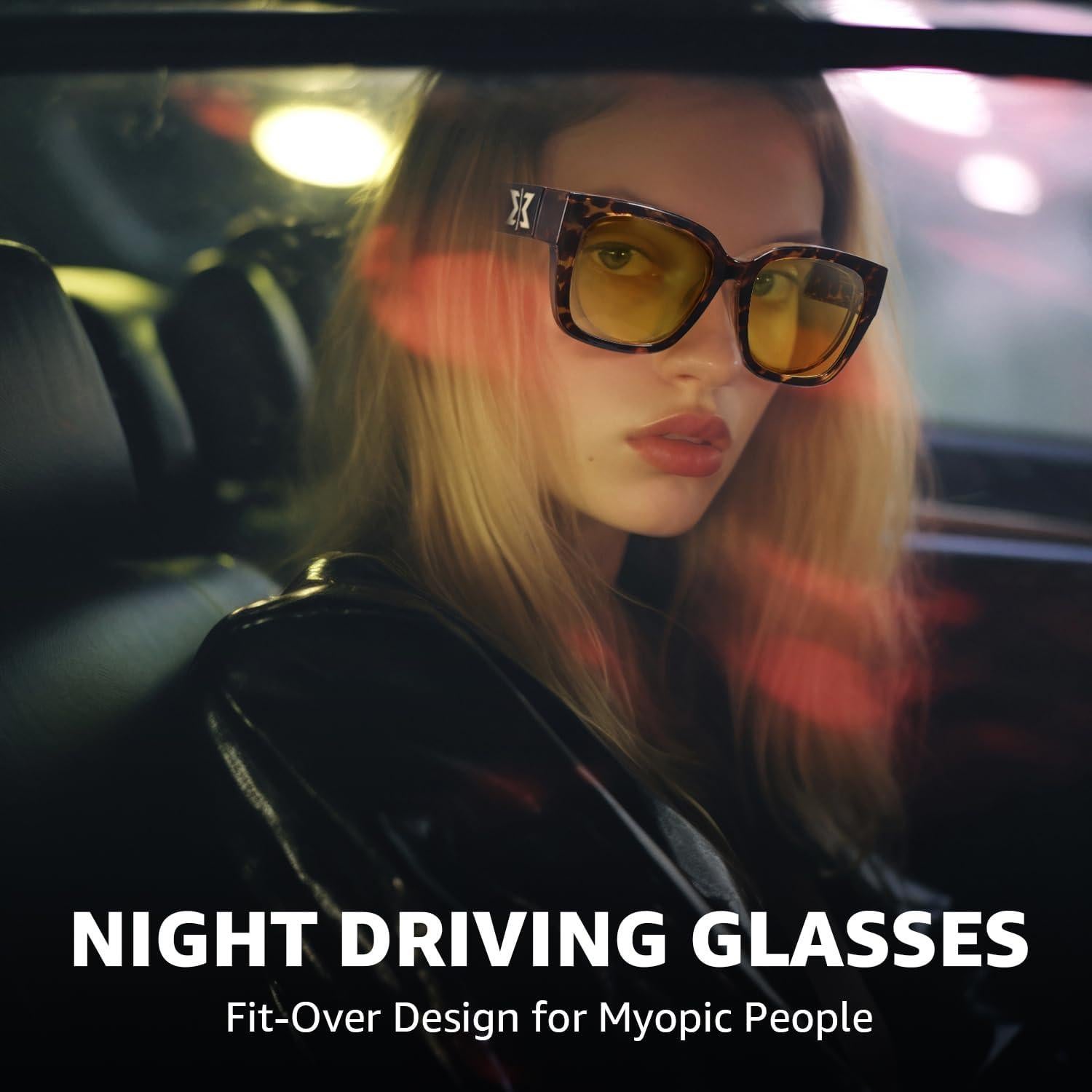 Gafas de Visión Nocturna LVIOE Polarizadas Amarillas