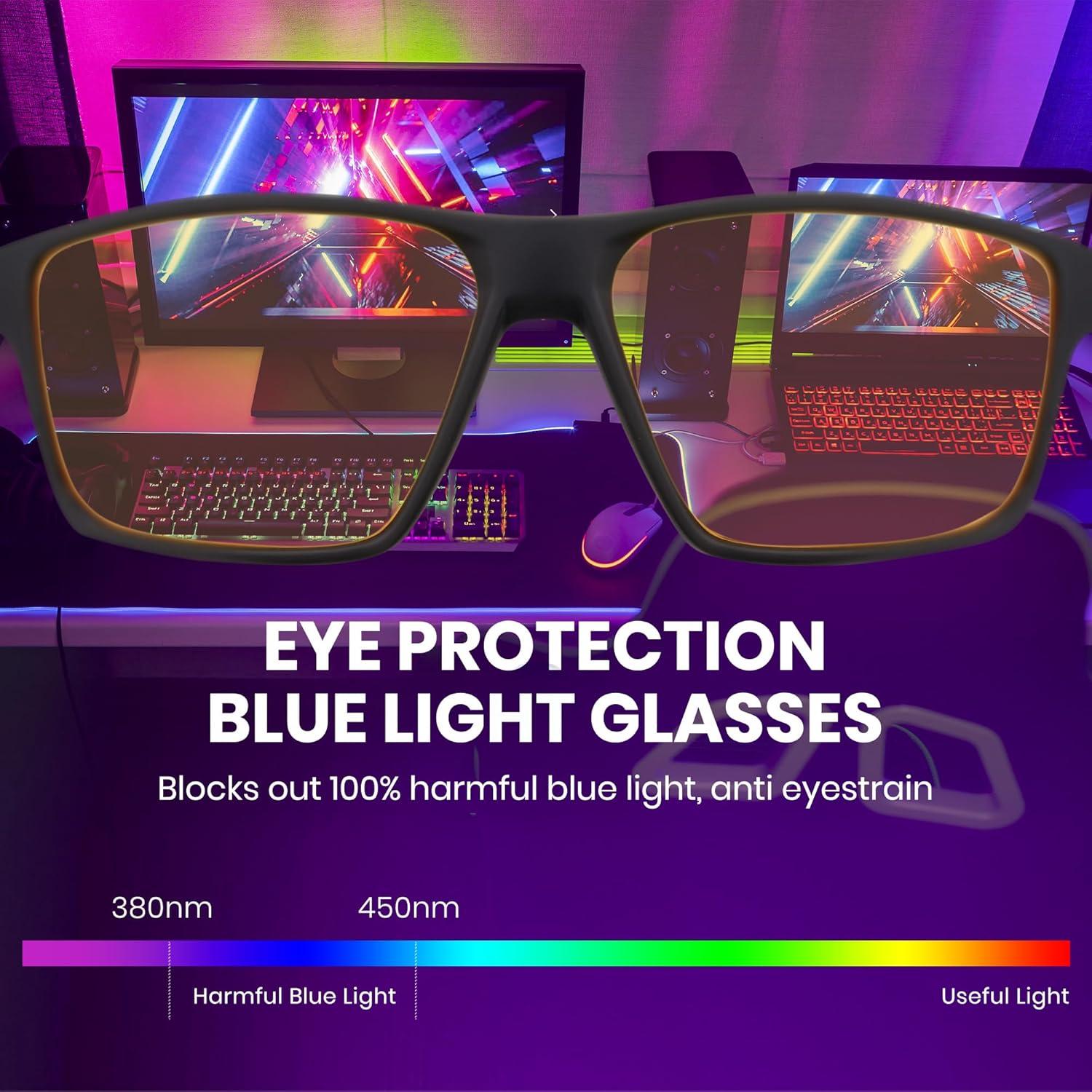 Gafas de Juego Cyxus Lentes Amarillas Antifatiga Ocular