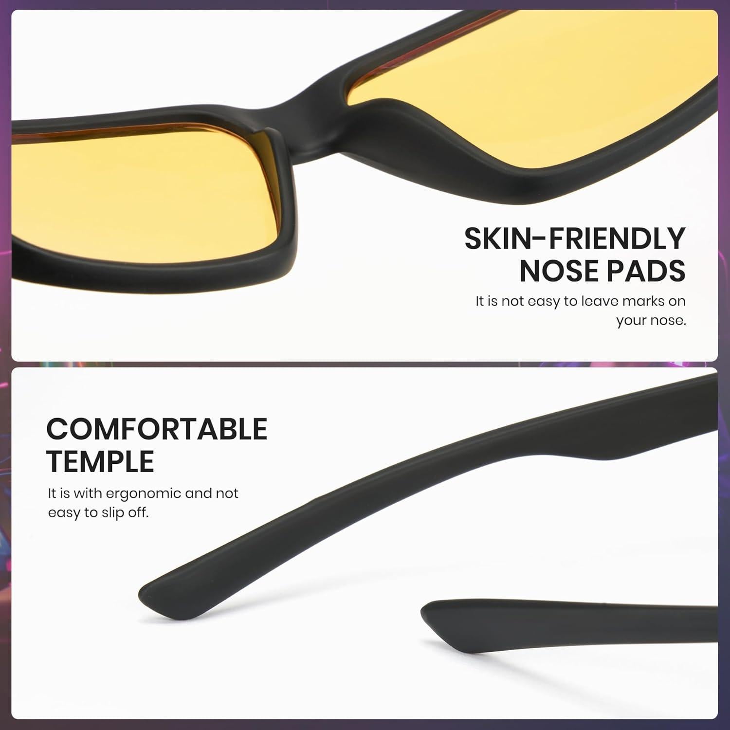 Gafas de Juego Cyxus Lentes Amarillas Antifatiga Ocular