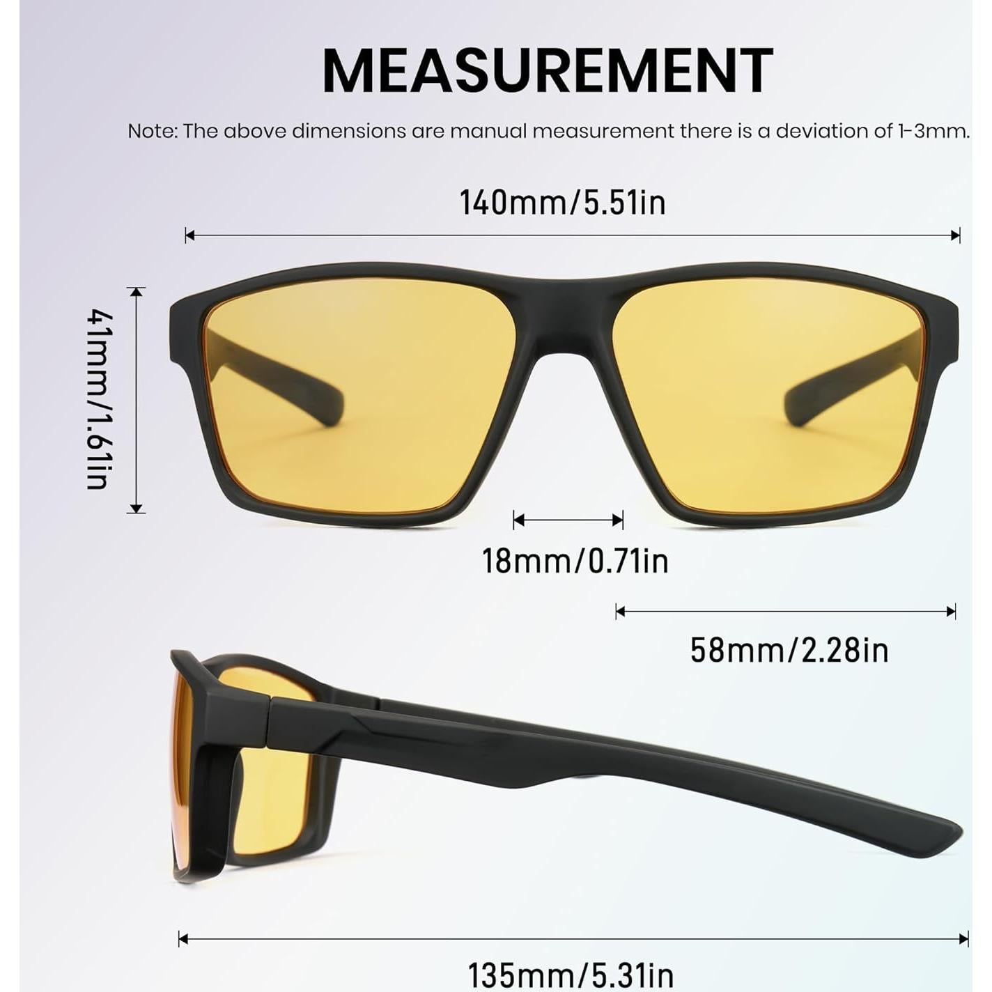 Gafas de Juego Cyxus Lentes Amarillas Antifatiga Ocular