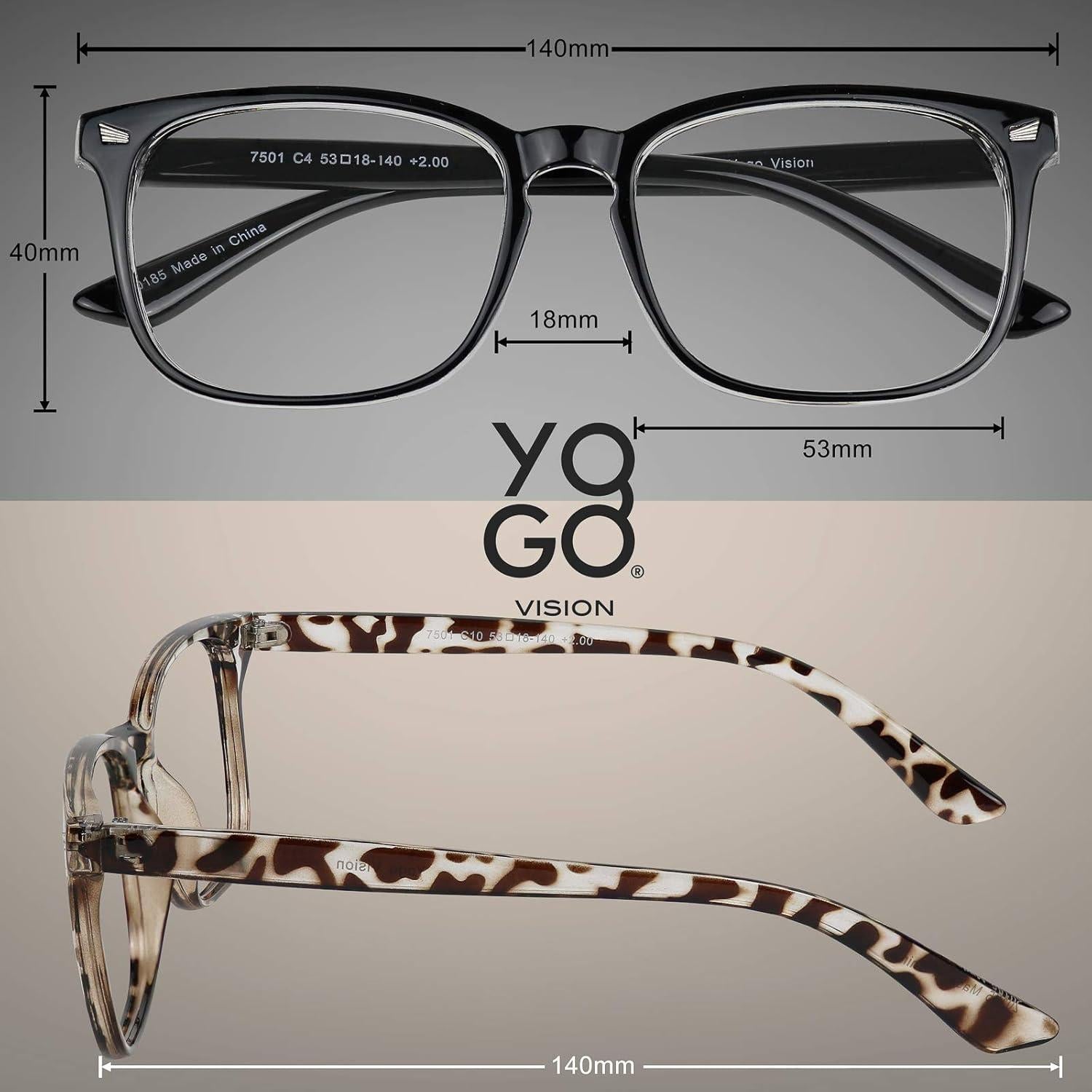 Gafas Yogo Vision Anti Luz Azul para Fatiga Visual