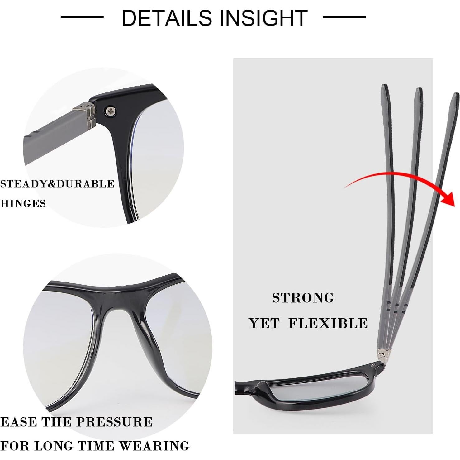 Gafas de sol fotocromáticas PEEPAI UV400 anti-luz azul