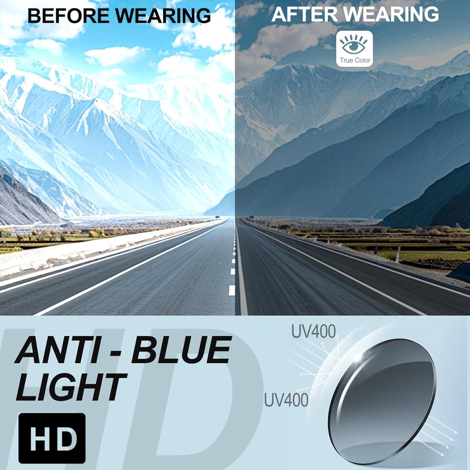 Gafas de sol deportivas COSMOING con lentes UV400 y 2 opciones