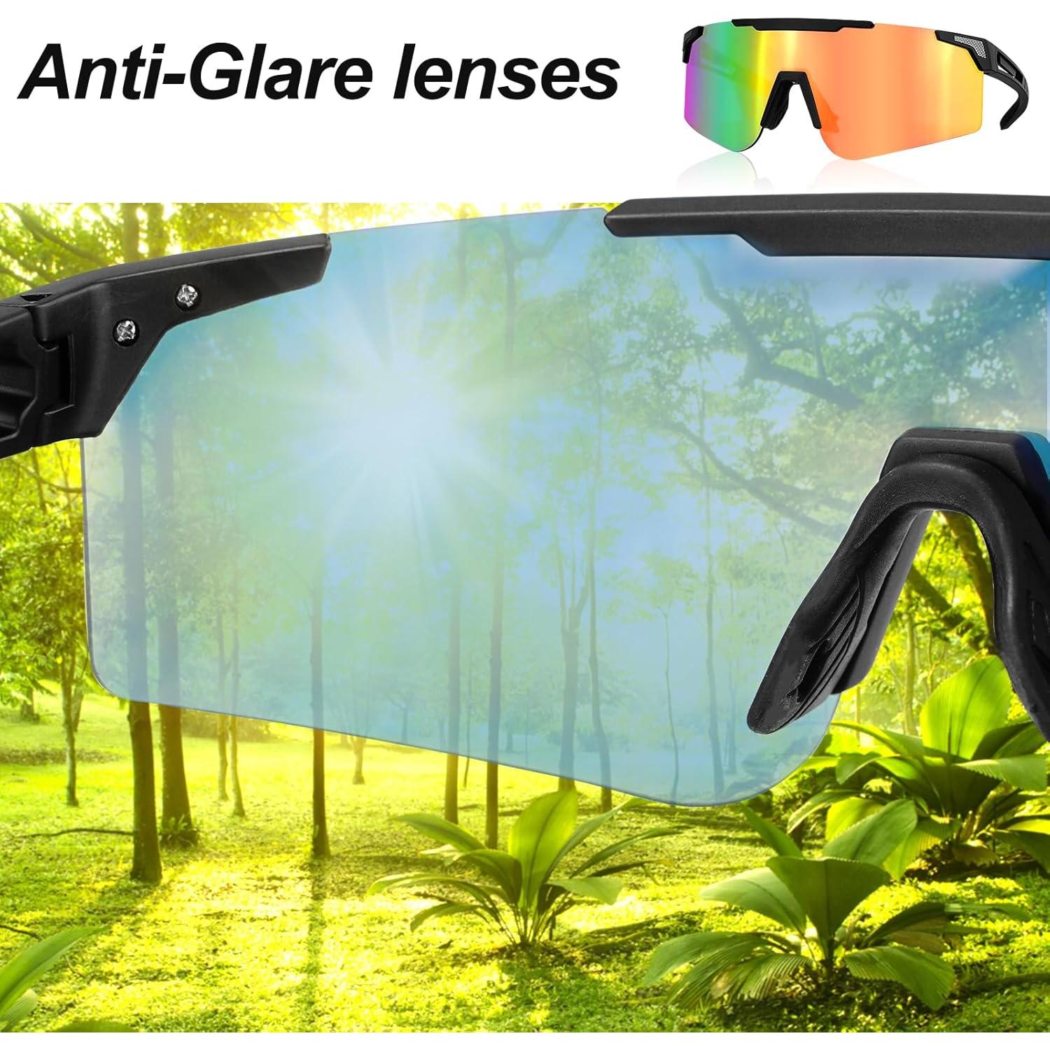 Gafas de sol deportivas COSMOING con lentes UV400 y 2 opciones