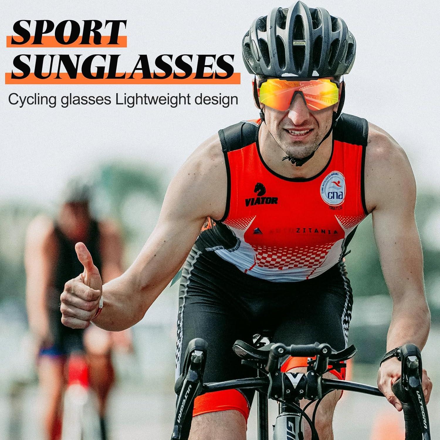 Gafas de sol deportivas COSMOING con lentes UV400 y 2 opciones