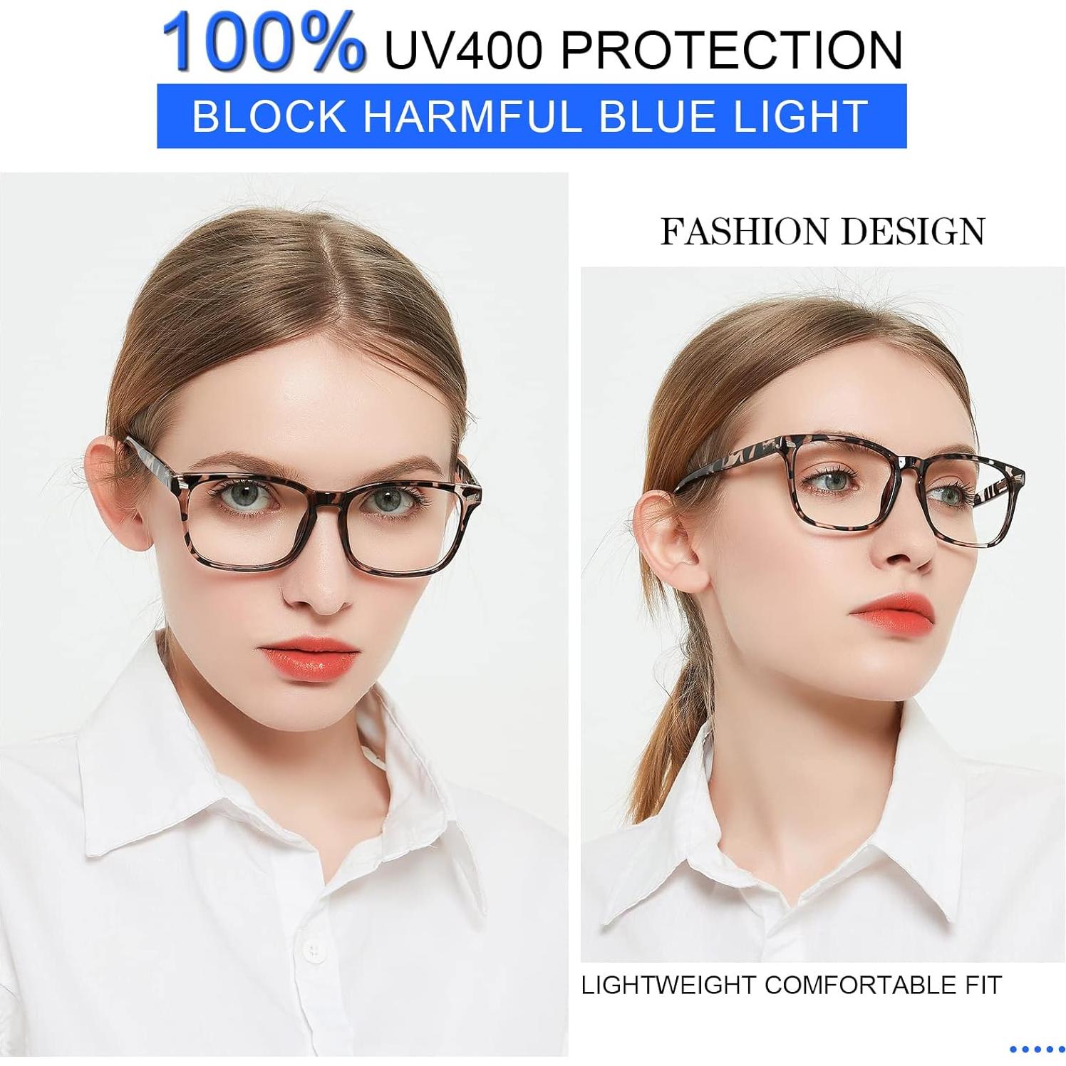 Gafas de Lectura MARE AZZURO 1.50 Bloqueo Luz Azul Leopardo