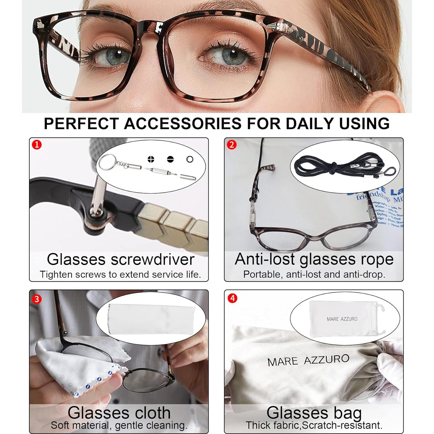 Gafas de Lectura MARE AZZURO 1.50 Bloqueo Luz Azul Leopardo