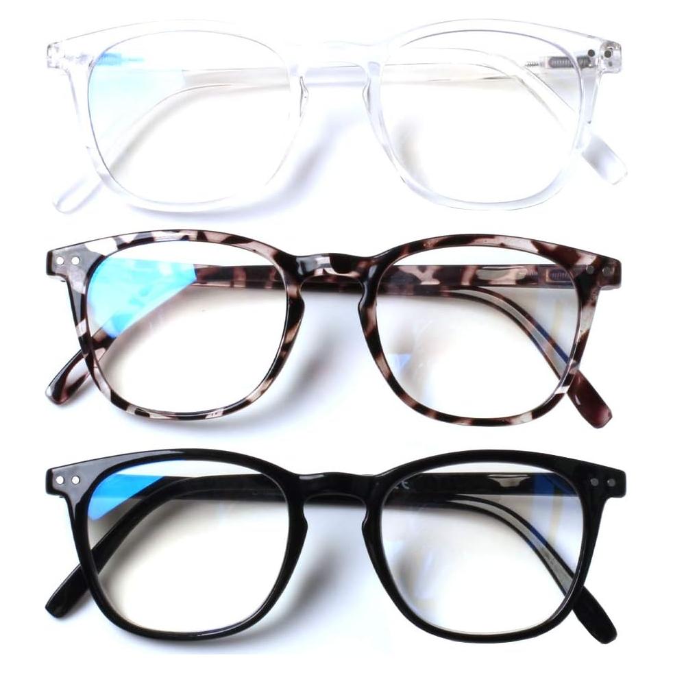 Gafas de Lectura Henotin 3 Paquete Anti Luz Azul 2.5D