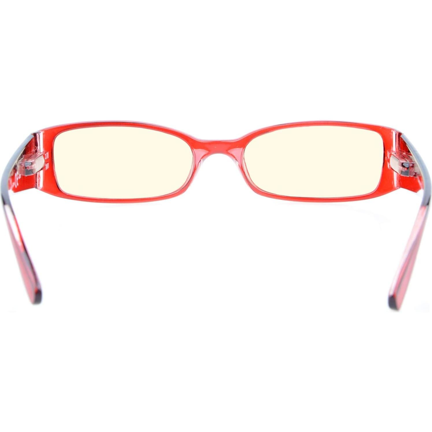 Gafas de Luz Azul CessBlu para Mujeres Rojo 1.0x