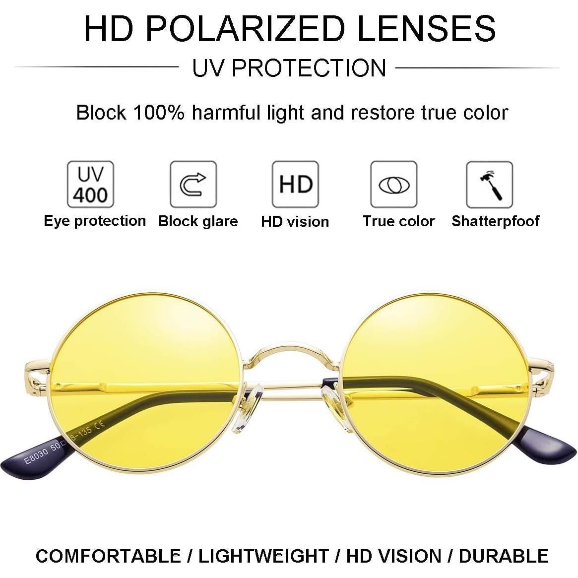 Gafas de Sol Gleyemor GL003 Redondas Polarizadas UV400