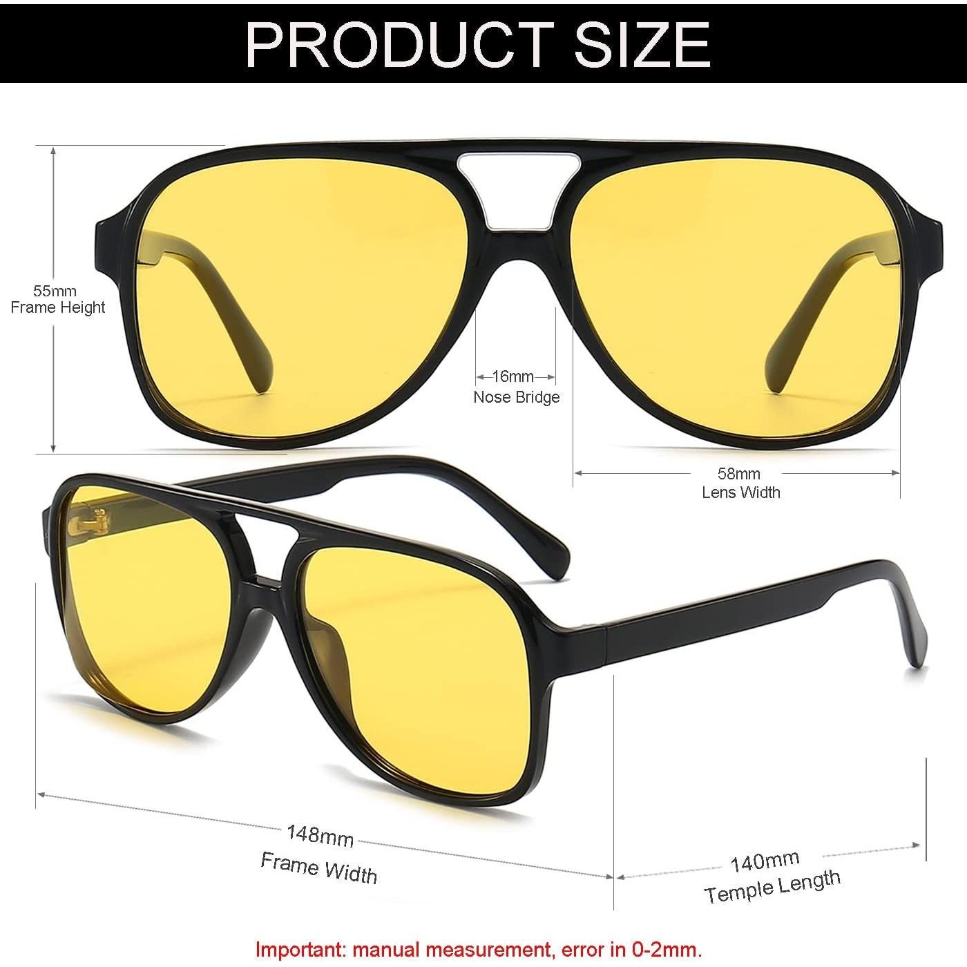 Gafas de sol polarizadas NIDOVIX retro 70s unisex 58mm