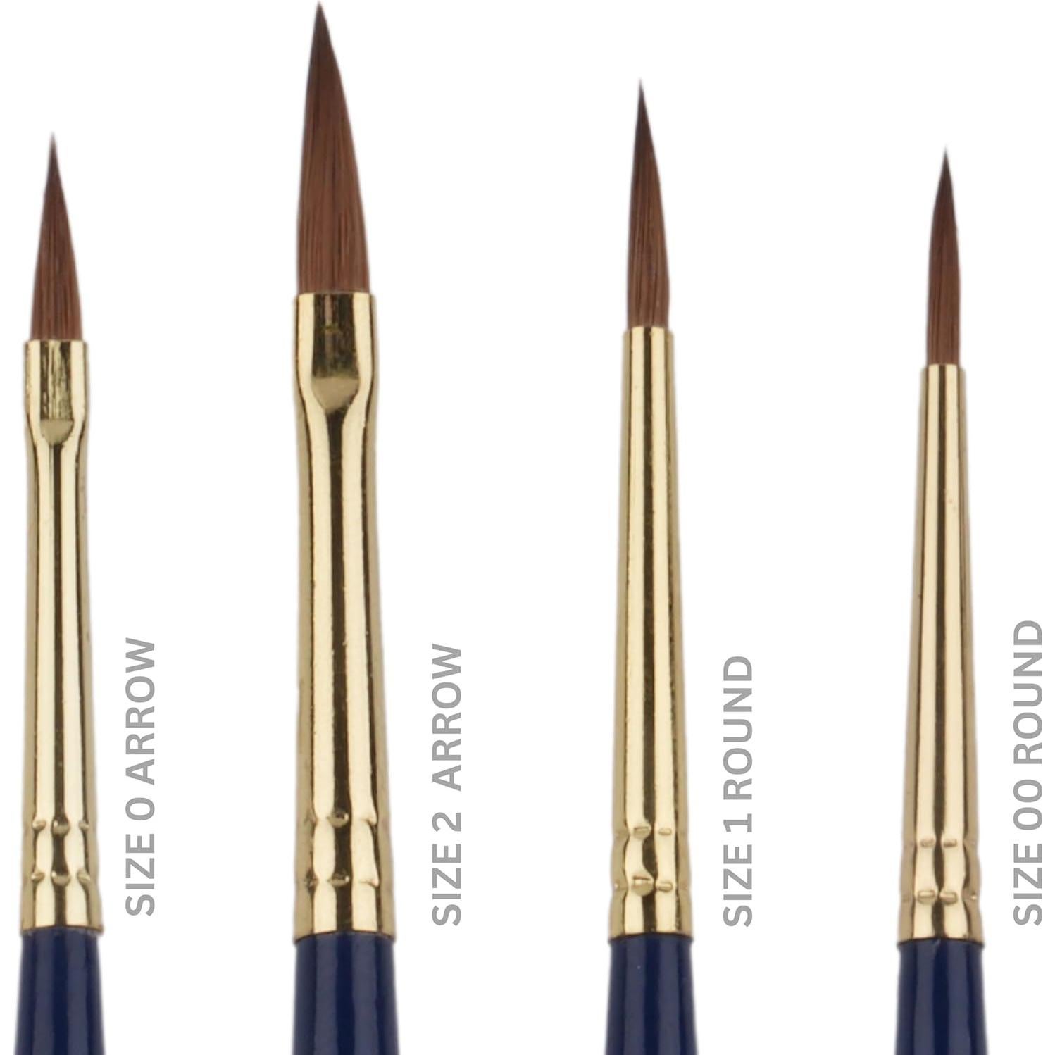 Juego de Pinceles Kolinsky FOXBITE para Pintura de Miniaturas