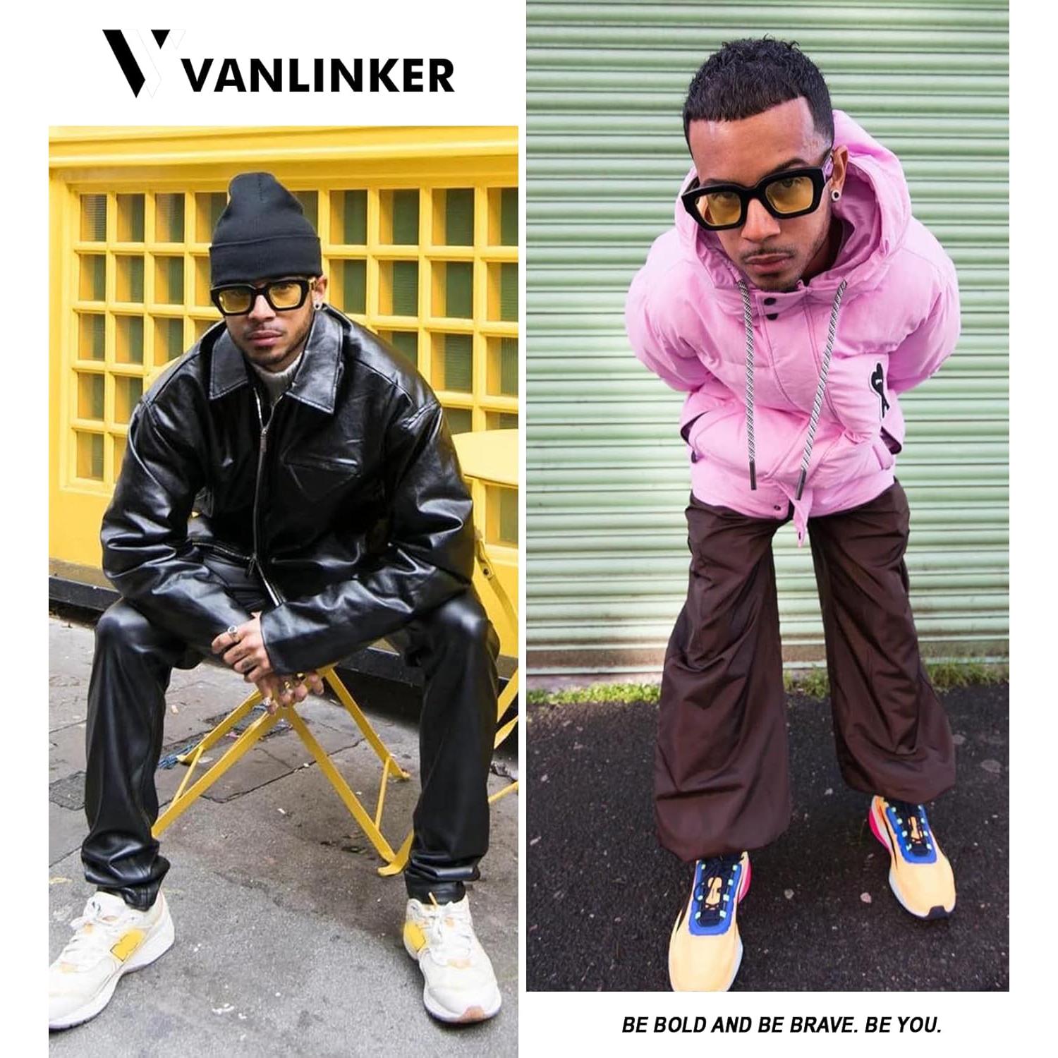 Gafas de Sol Vanlinker UV400 Cuadradas Gruesas Unisex