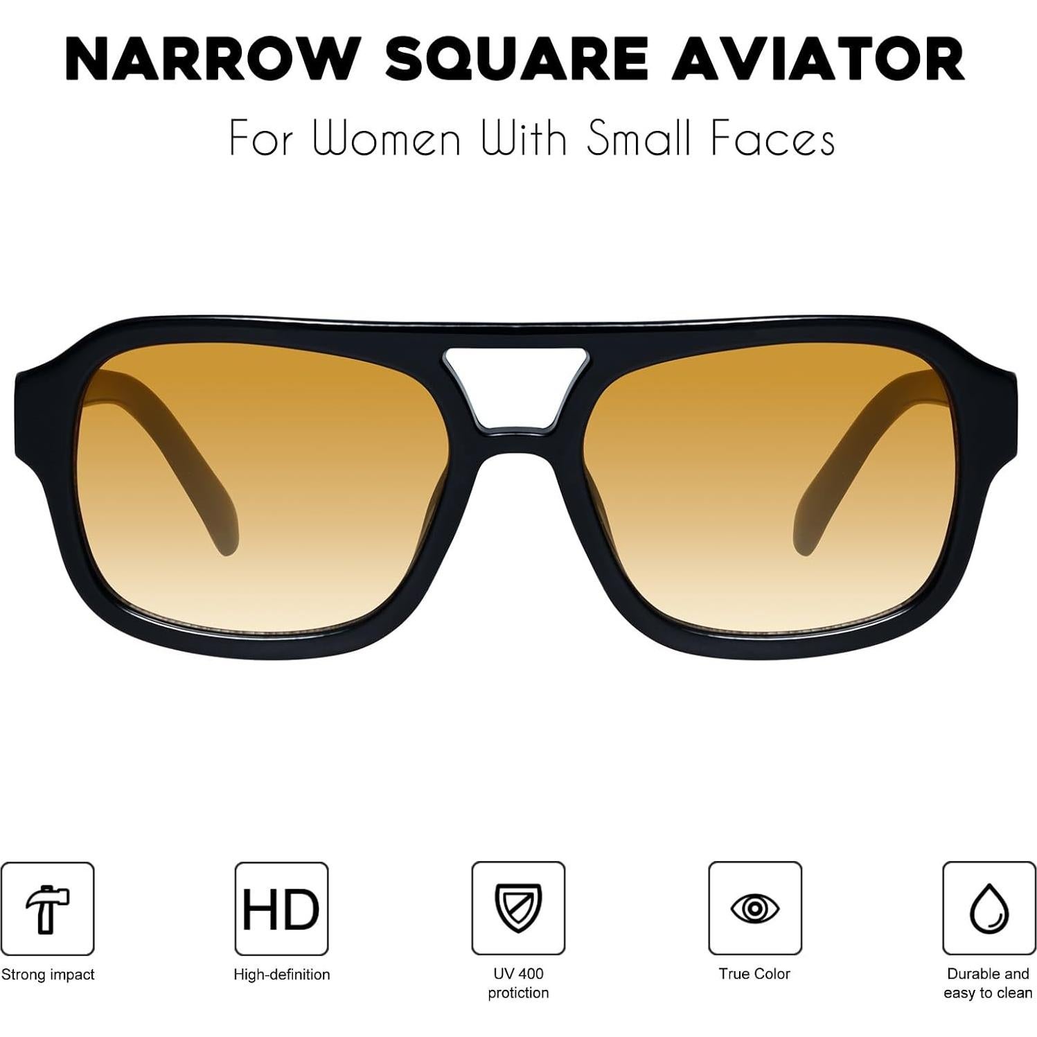 Gafas de sol aviador Mosanana MS52362 para mujeres estilo retro