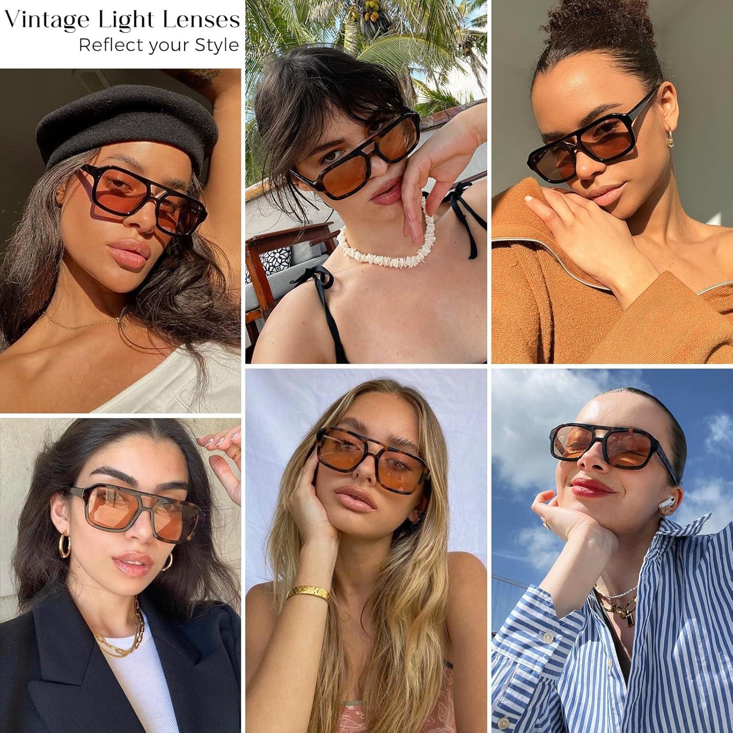 Gafas de sol aviador Mosanana MS52362 para mujeres estilo retro