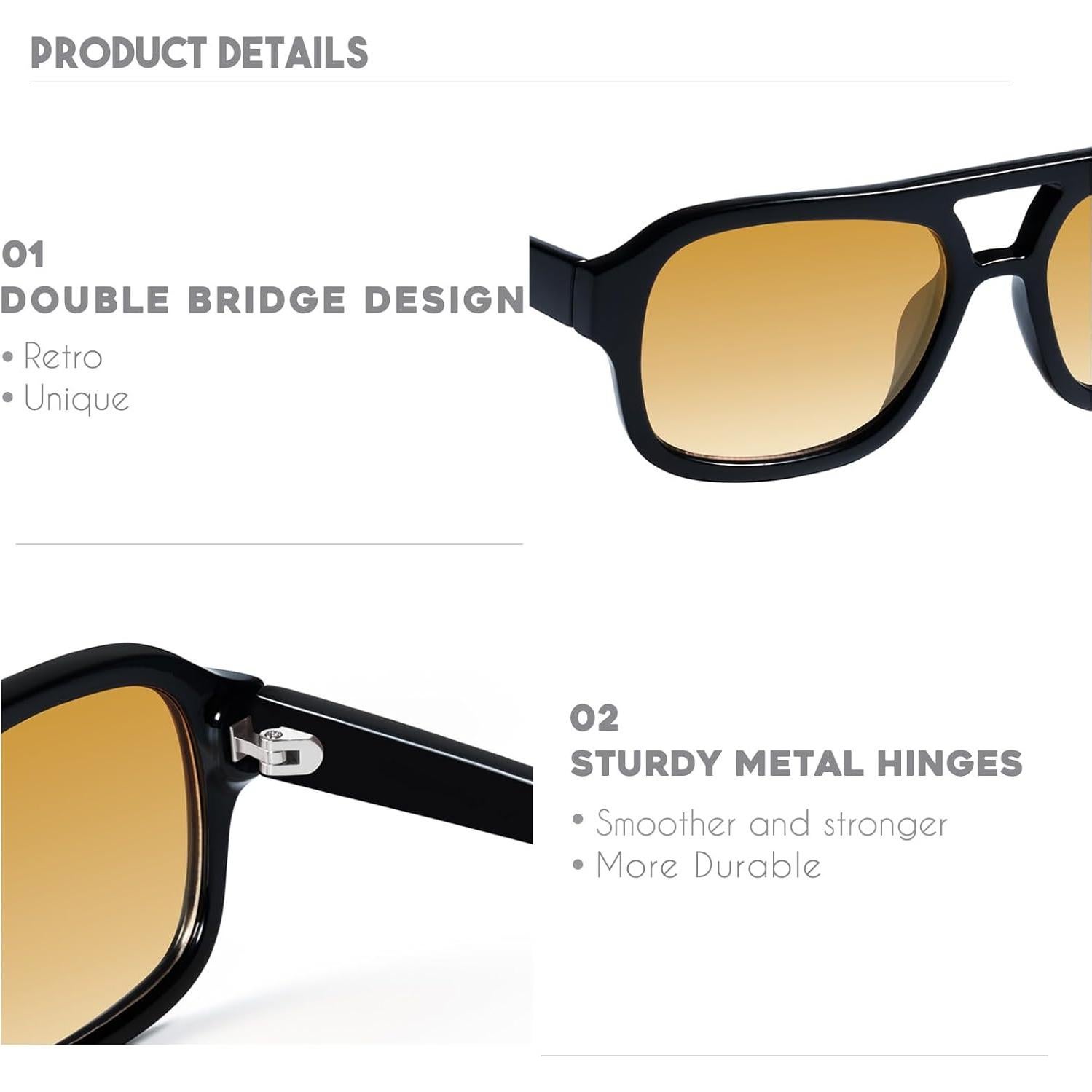 Gafas de sol aviador Mosanana MS52362 para mujeres estilo retro