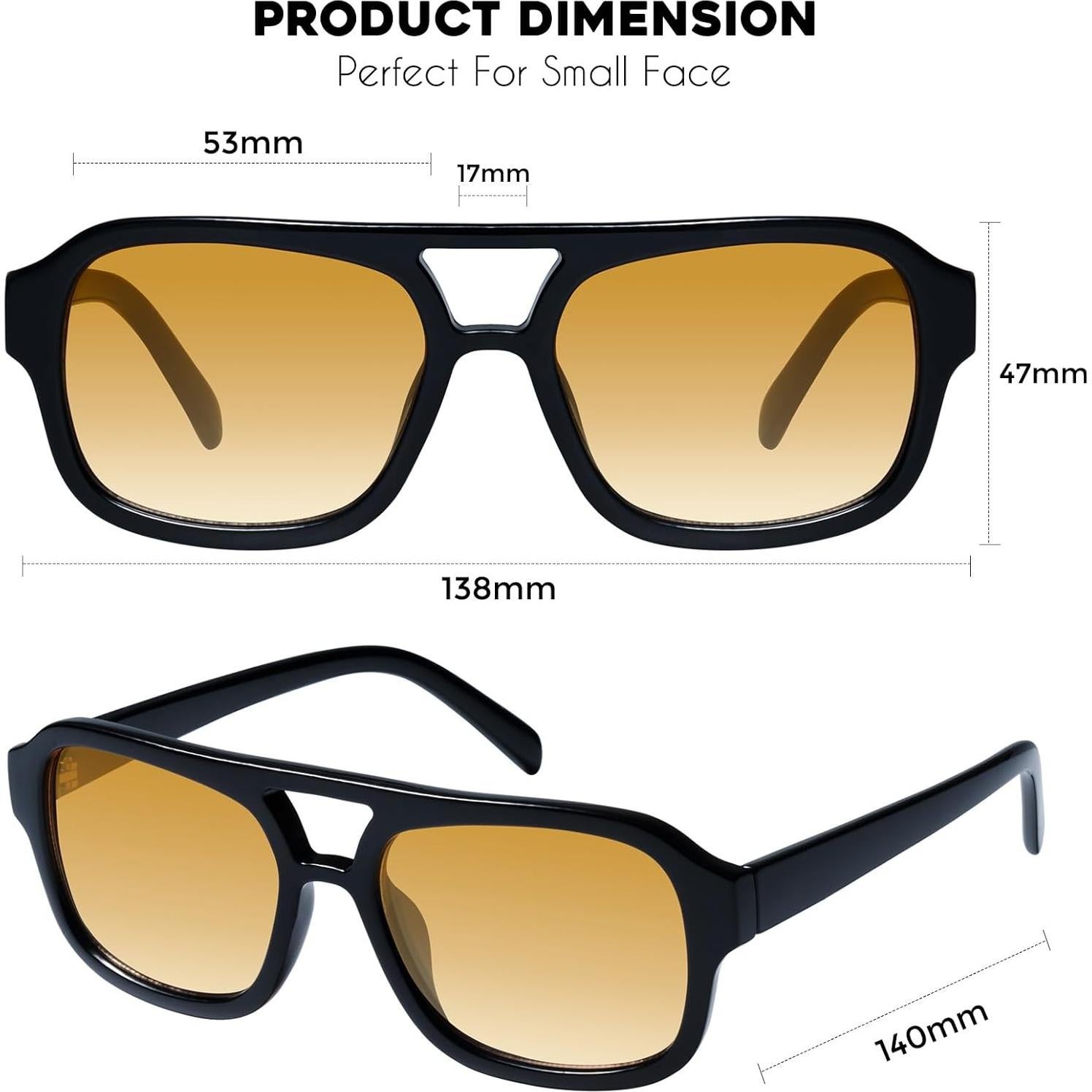 Gafas de sol aviador Mosanana MS52362 para mujeres estilo retro