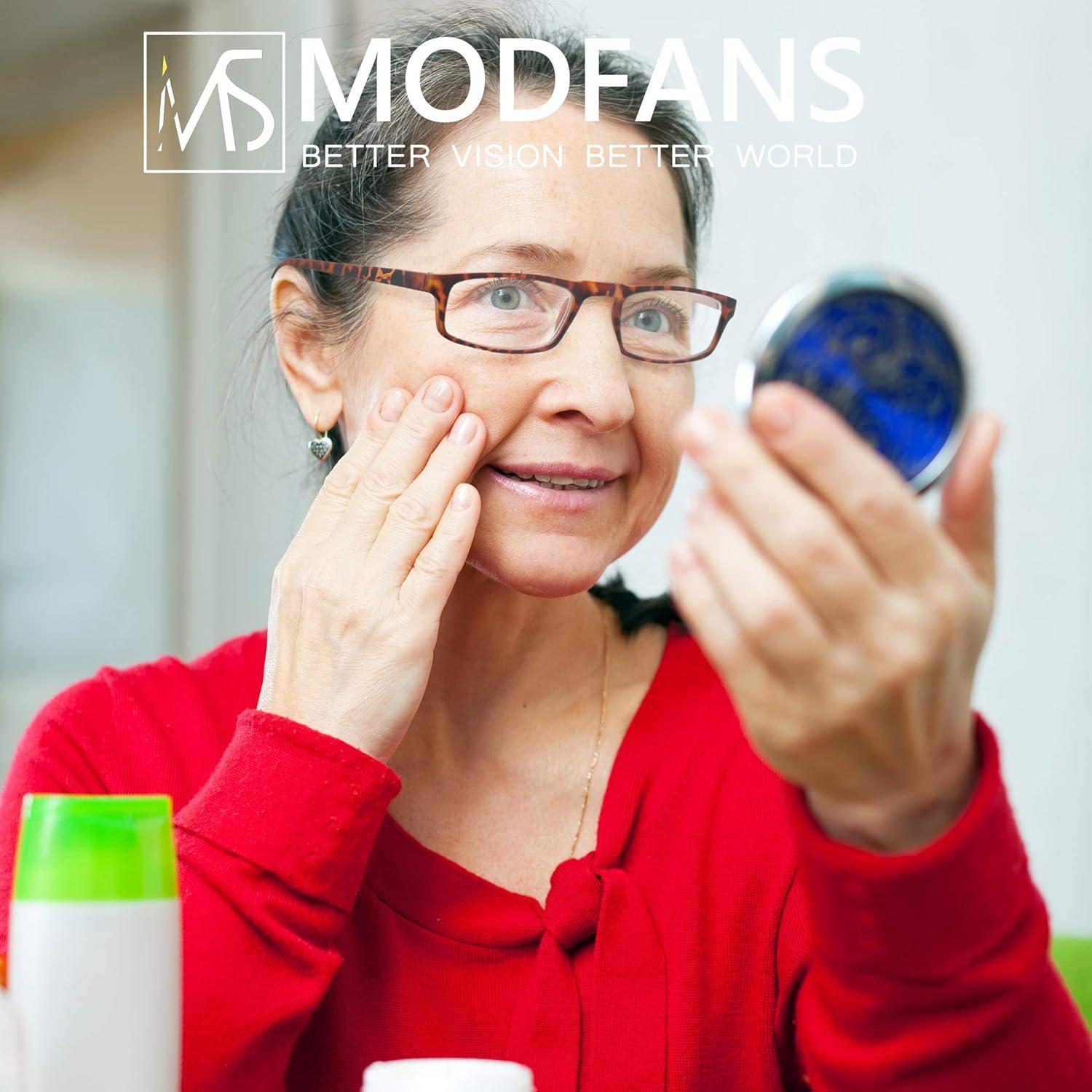 Gafas de Lectura MODFANS Amarillas +1.25 4 Pares Lentes Moda