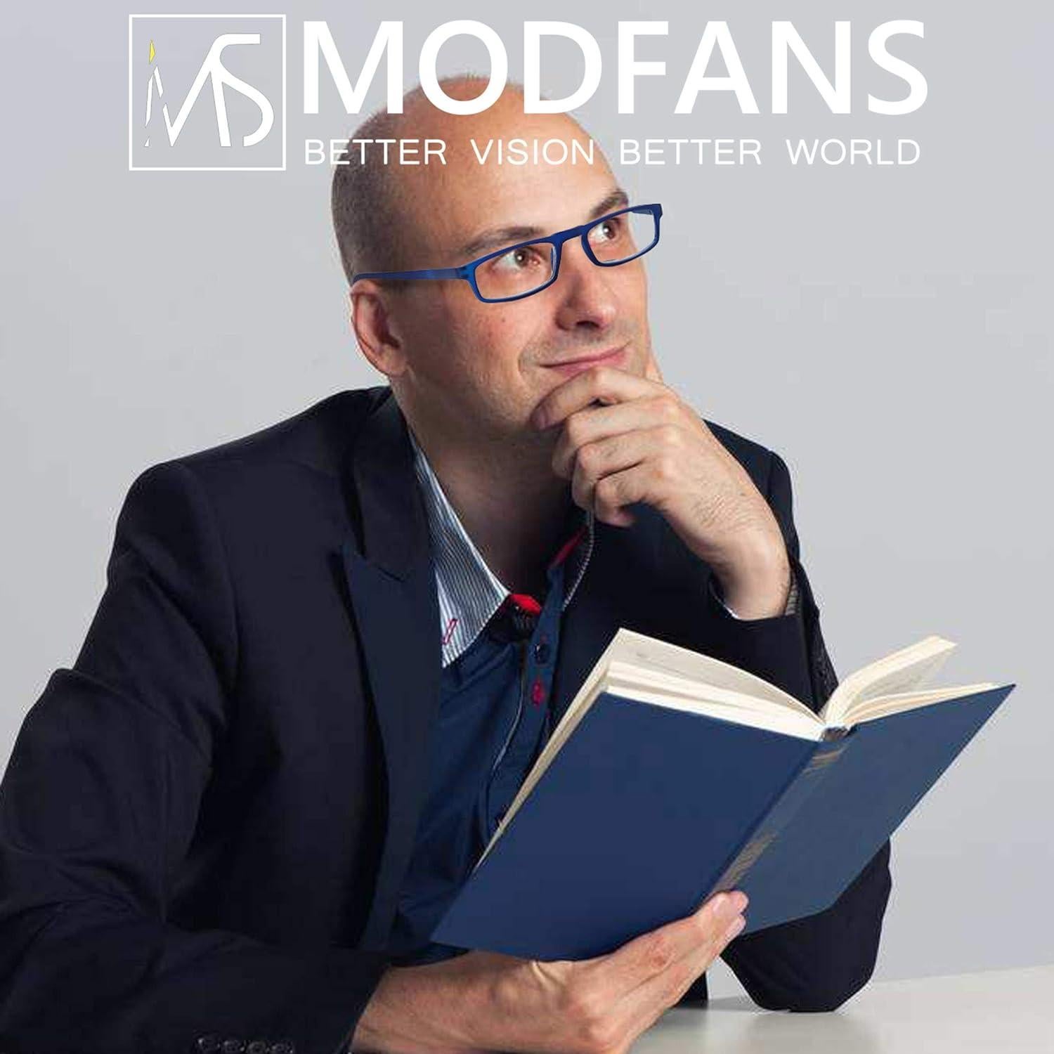 Gafas de Lectura MODFANS Amarillas +1.25 4 Pares Lentes Moda
