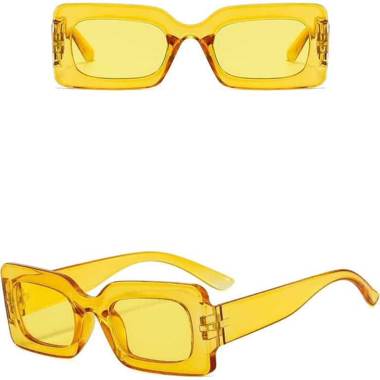 Gafas de sol rectangulares IKANOO caramelo Y2K para mujer