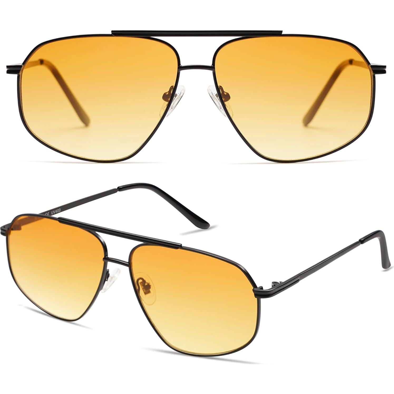 Gafas de sol hexagonales SOJOS UV400 para hombres y mujeres