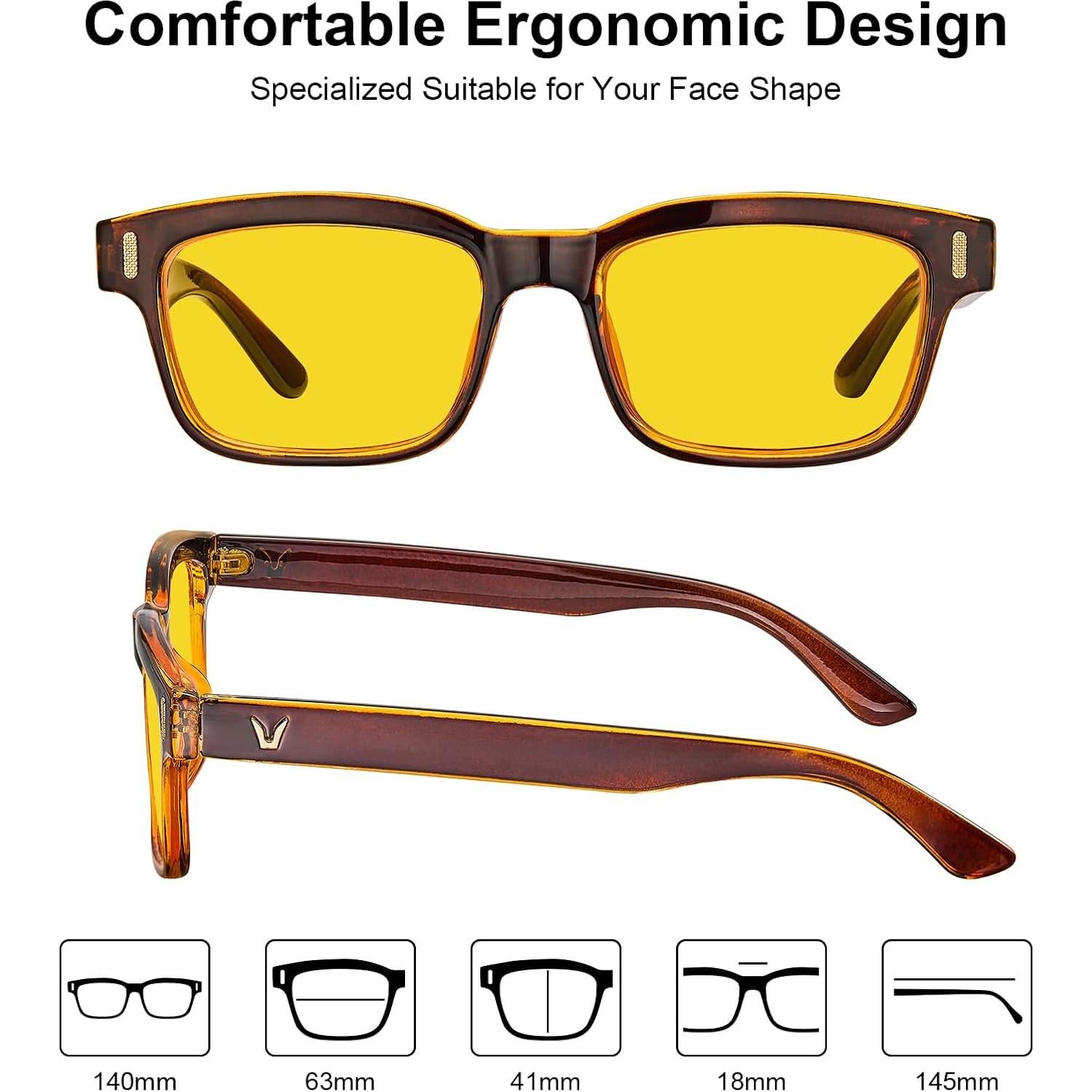 Gafas de Visión Nocturna CARFIA Antirreflejo Amarillo