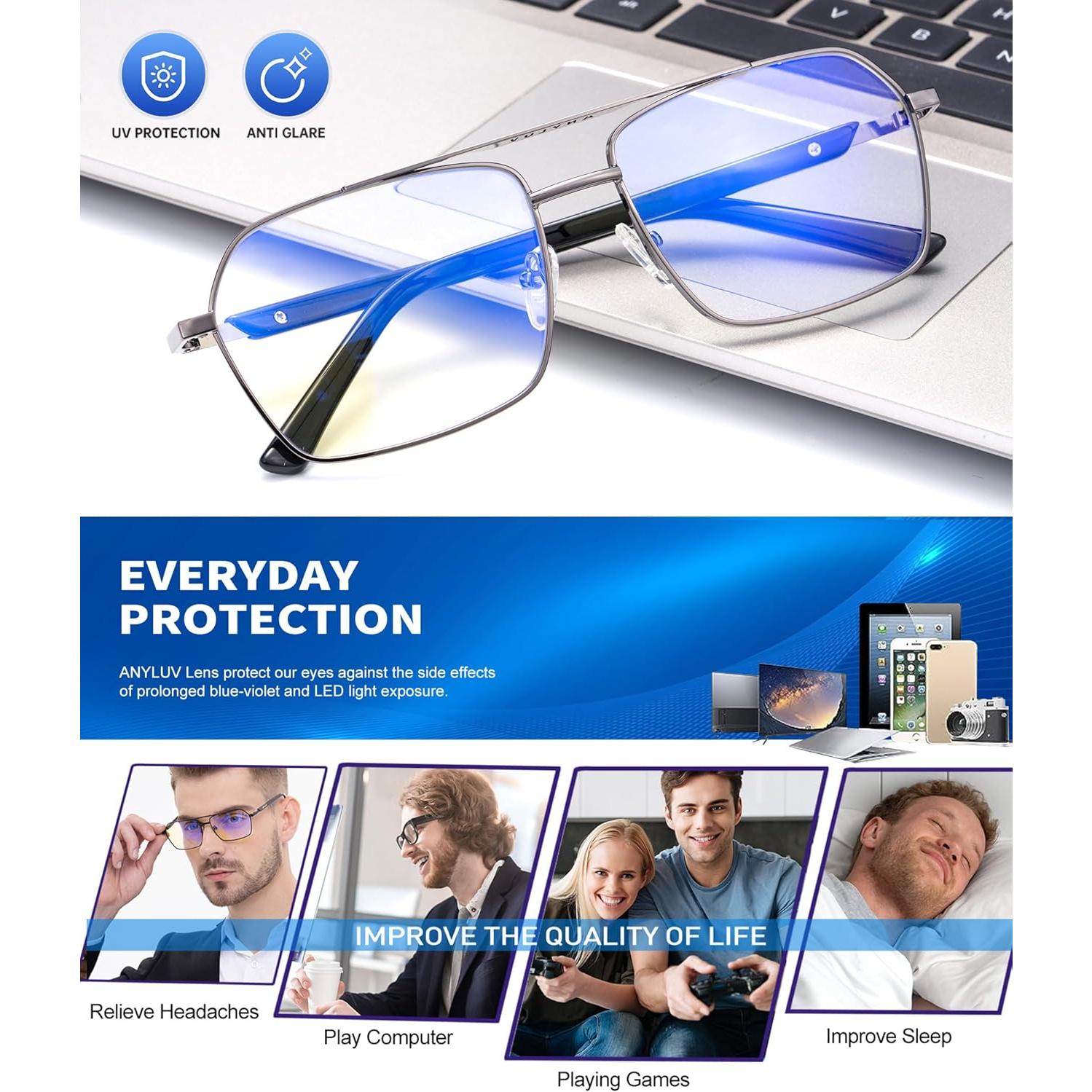 Gafas de Luz Azul ANYLUV AN4528-6 Protección Diaria