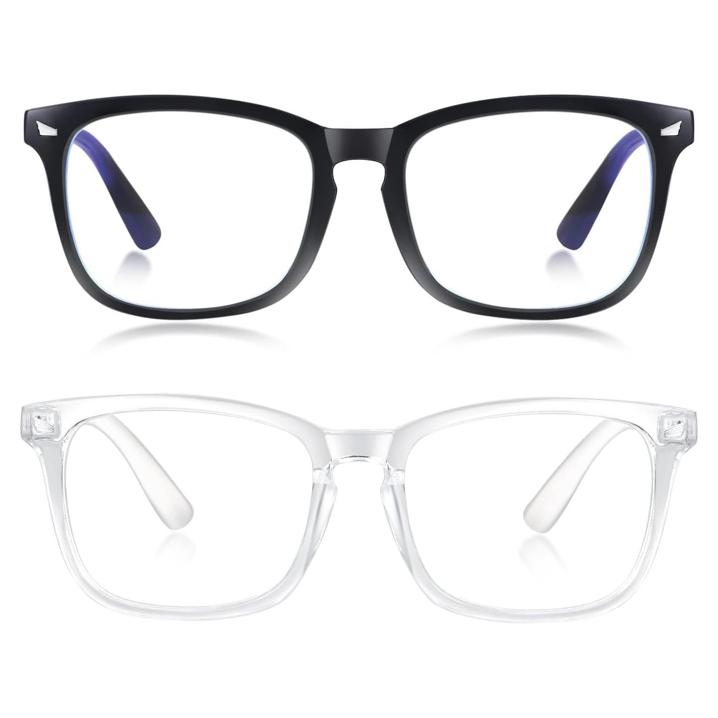 Gafas bloqueadoras luz azul Minlen cuadradas transparentes