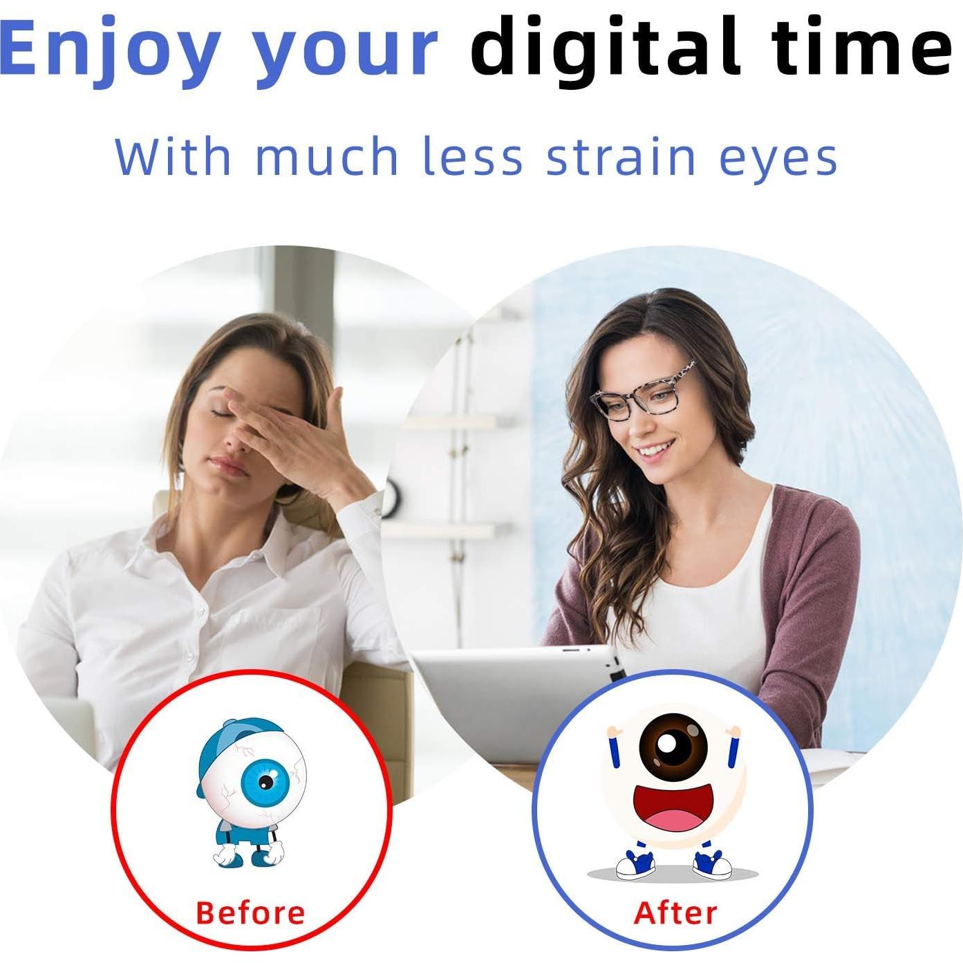 Gafas Anti Luz Azul WINTOO - 5 Pares, Protección UV400