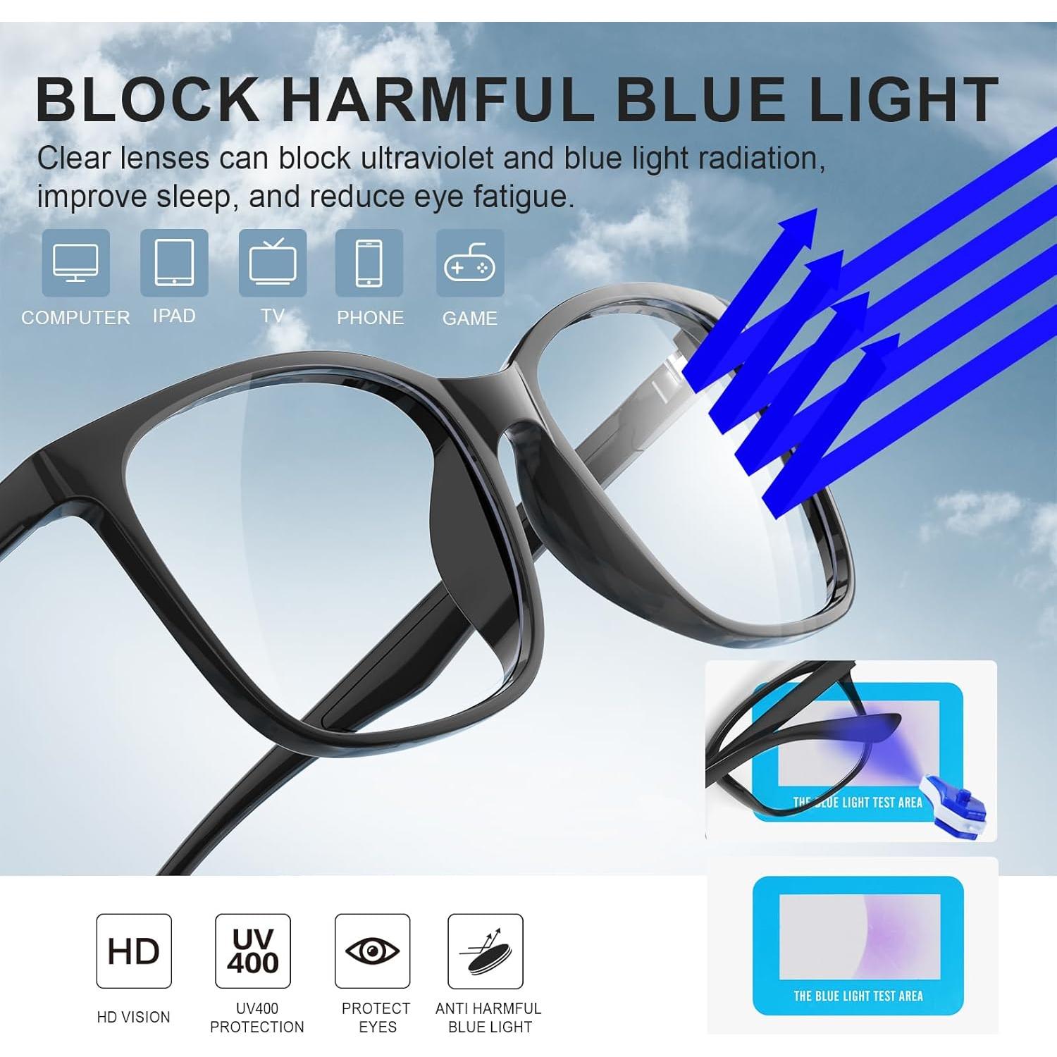 Gafas de Luz Azul Hunsquer para Adultos Unisex - UV400
