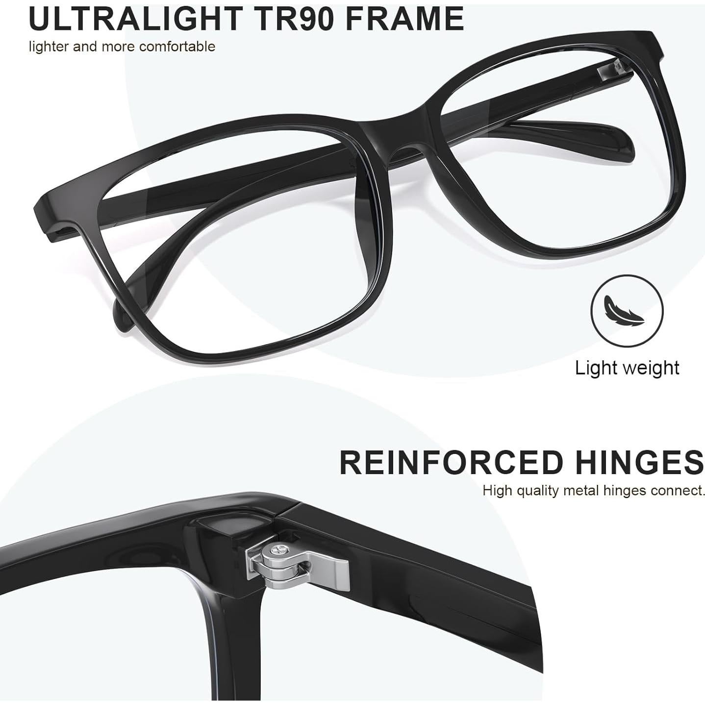 Gafas de Luz Azul Hunsquer para Adultos Unisex - UV400