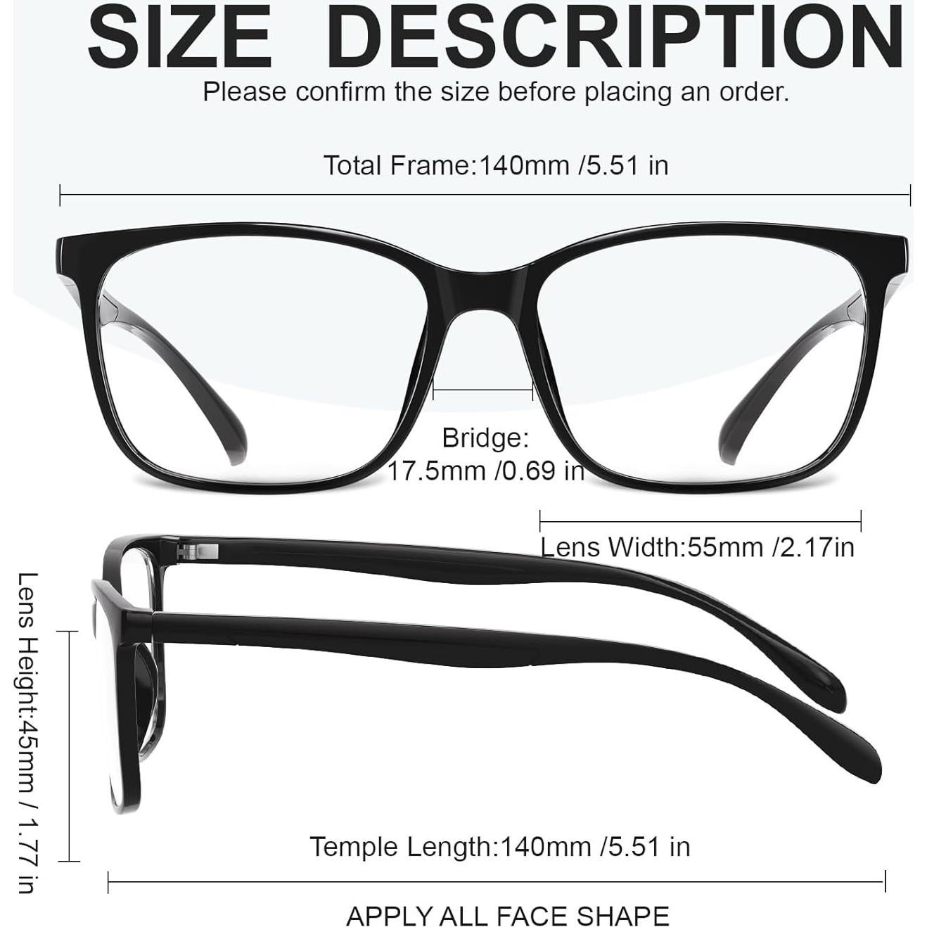 Gafas de Luz Azul Hunsquer para Adultos Unisex - UV400