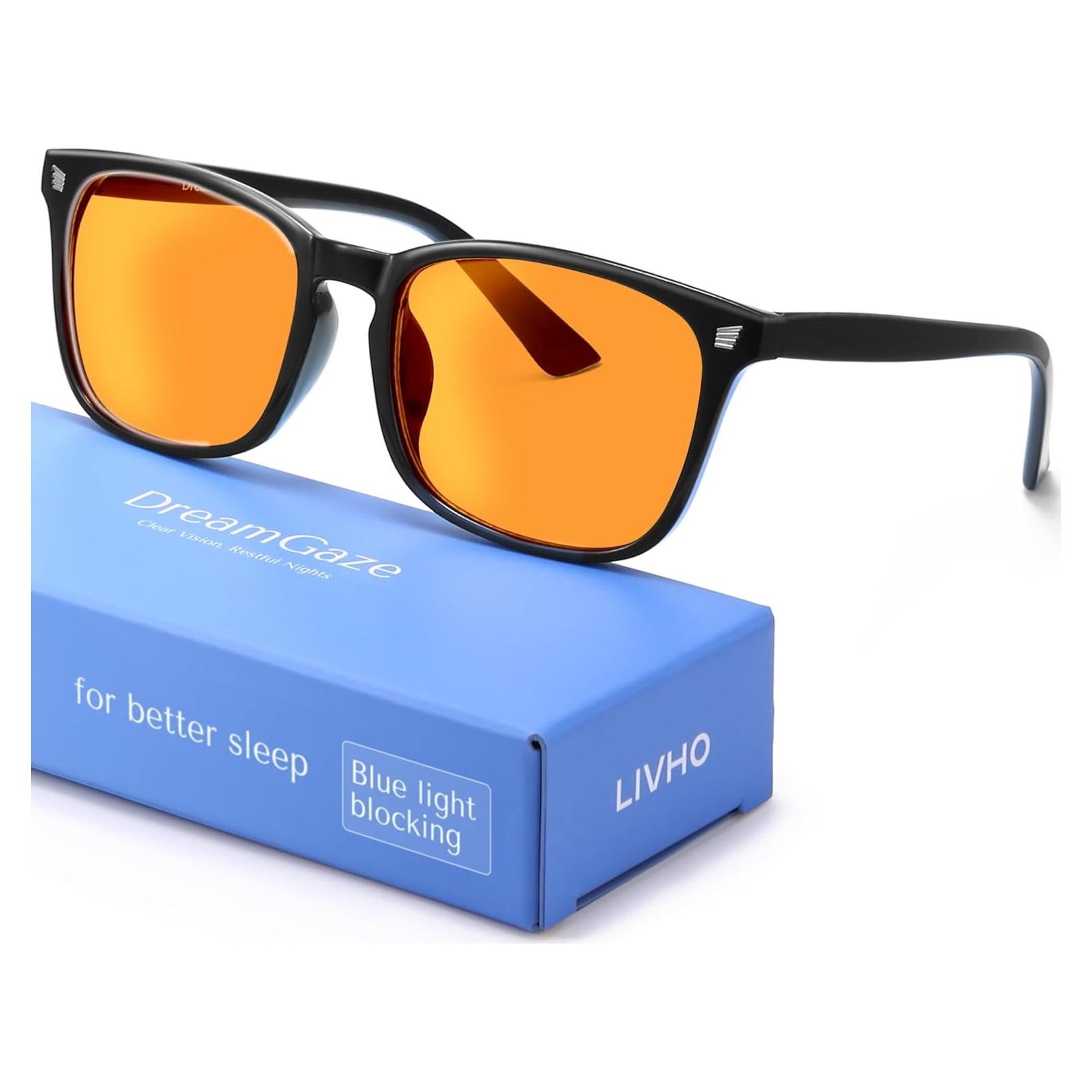 Gafas DreamGaze Anti Luz Azul 99.9% para Sueño - Negro