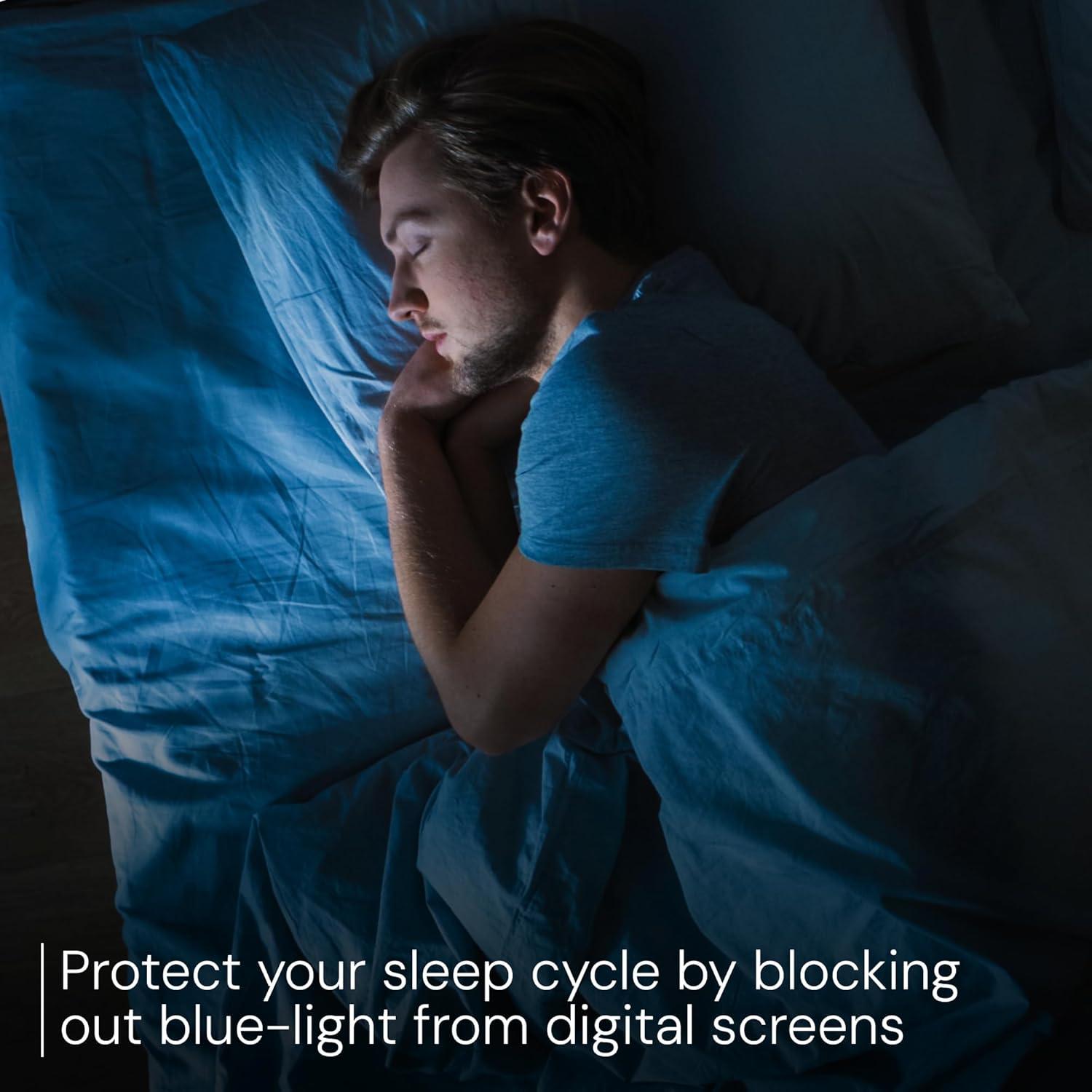 Gafas DreamGaze Anti Luz Azul 99.9% para Sueño - Negro