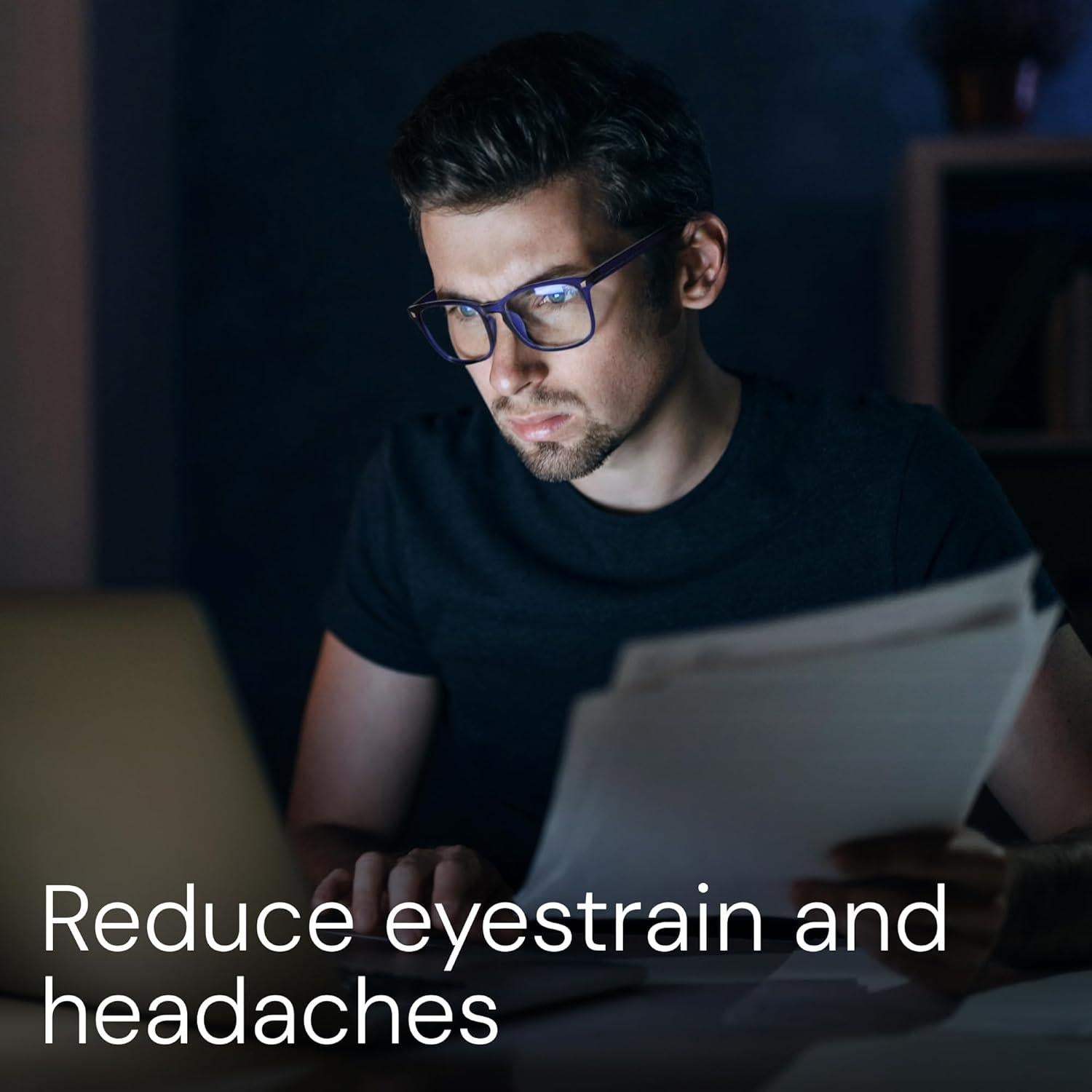 Gafas DreamGaze Anti Luz Azul 99.9% para Sueño - Negro