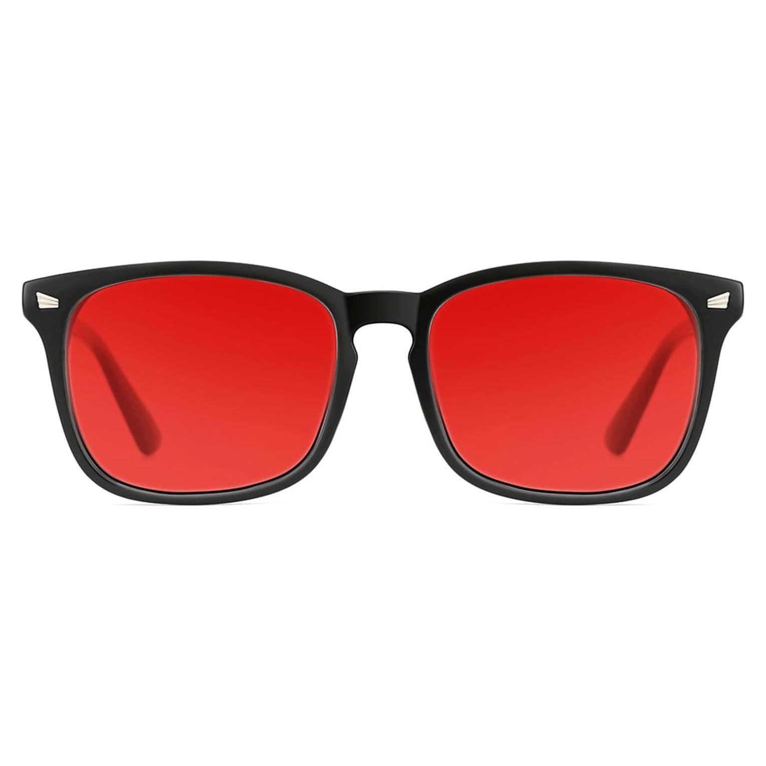 Gafas TIJN para dormir con lentes rojos y bloqueo luz azul