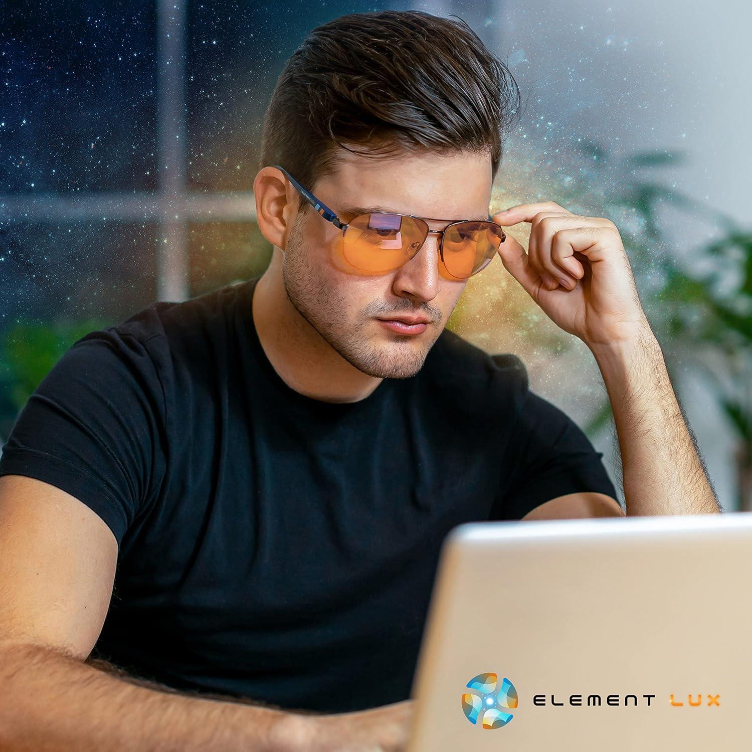 Gafas bloqueadoras luz azul Element LUX ámbar 70% antirreflejo