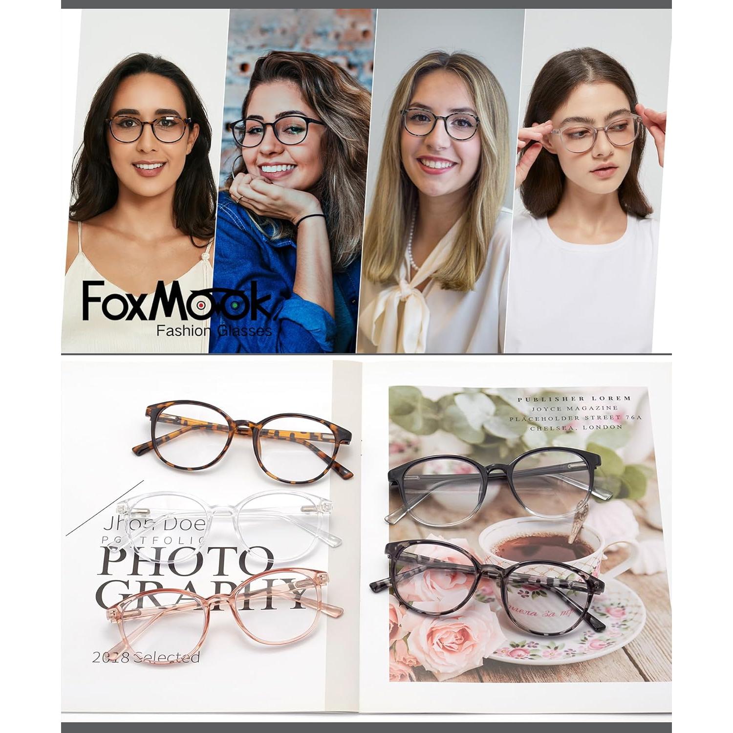 Gafas Bloqueo Luz Azul Foxmook Redondas Anti Fatiga Ocular