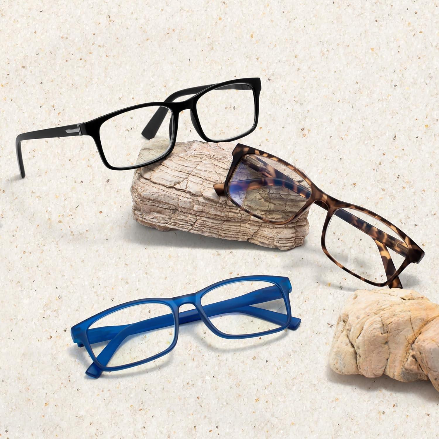 EASY READ 3 Pares Gafas Lectura Hombres Filtro Luz Azul