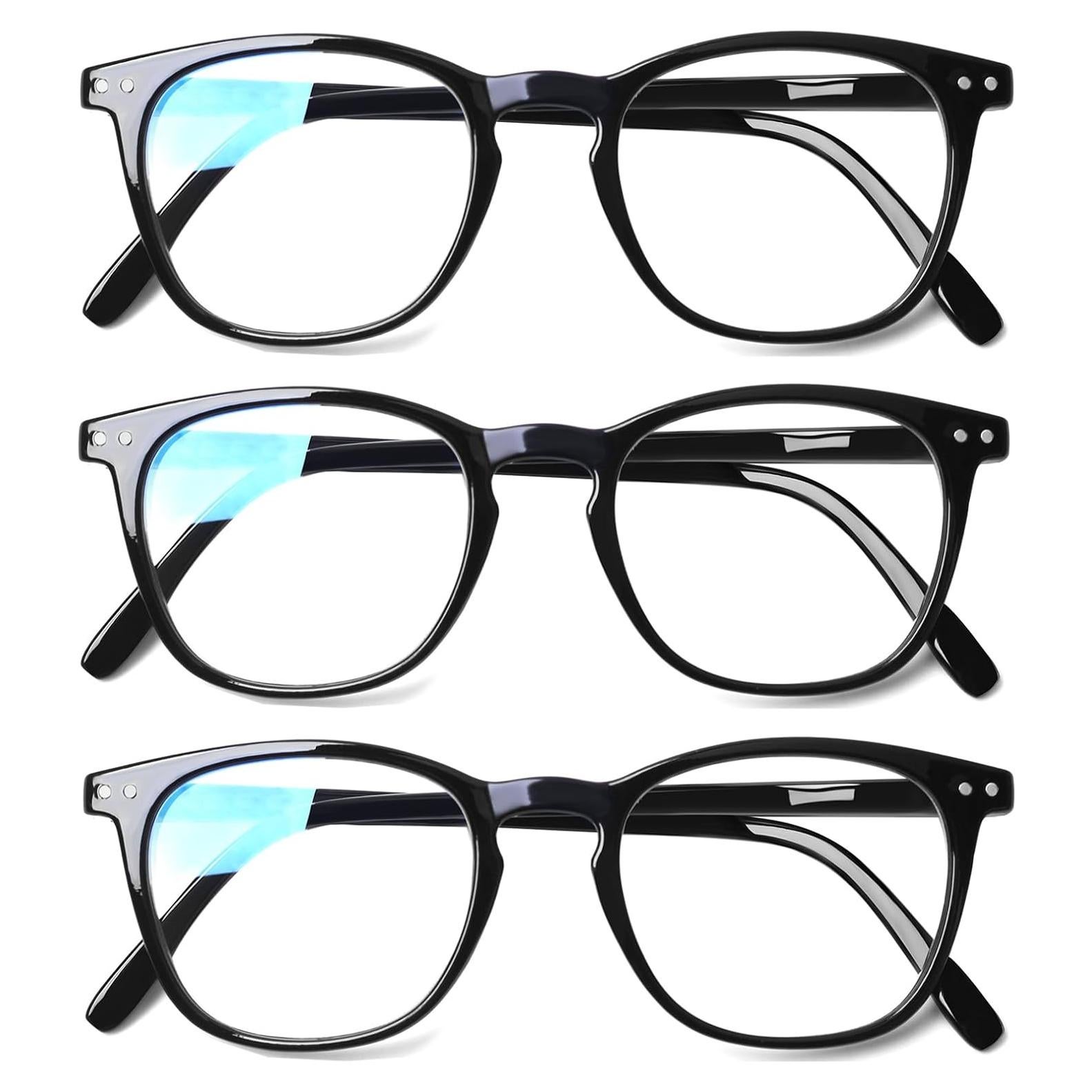 Gafas de Lectura Henotin 3 Paquetes Anti Luz Azul 1.25D