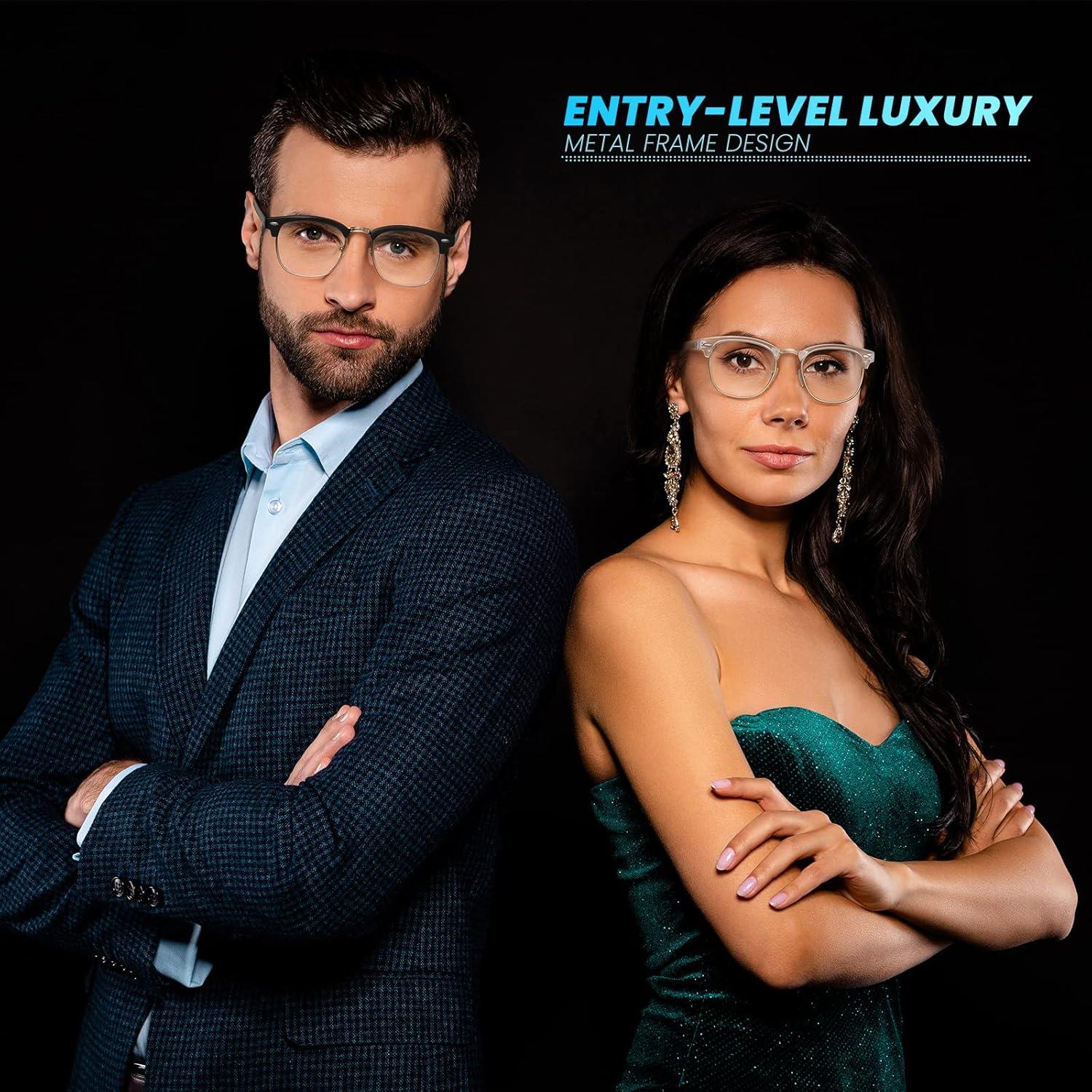 Gafas Racico Anti Luz Azul para Hombres y Mujeres - Claras