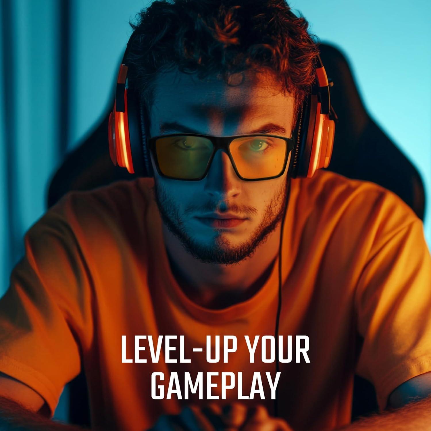 Gafas Gaming Titan UV400 Anti Luz Azul para Hombres